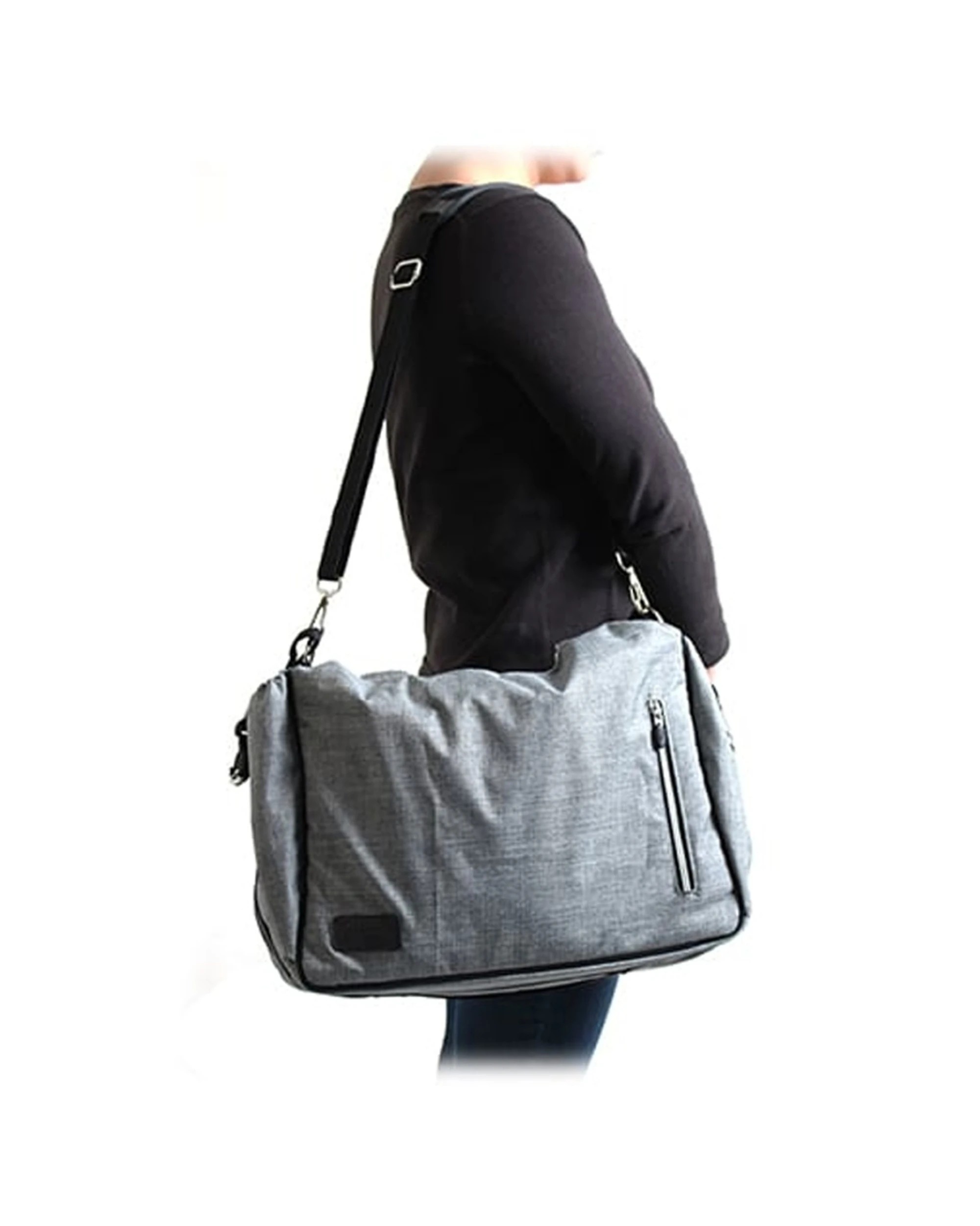 9 Valcobaby Stroller Nappy Bag With Changing Pad Insulated Bottle Case - Grey, 9 of 9