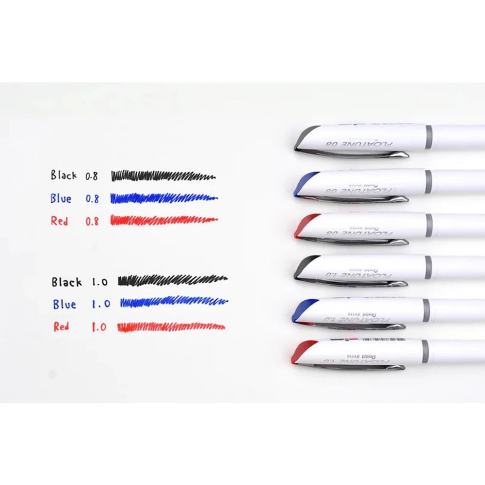 4 Pentel Floatune 1mm Capped Rollerball Pen Assorted 4 Pack, 4 of 8