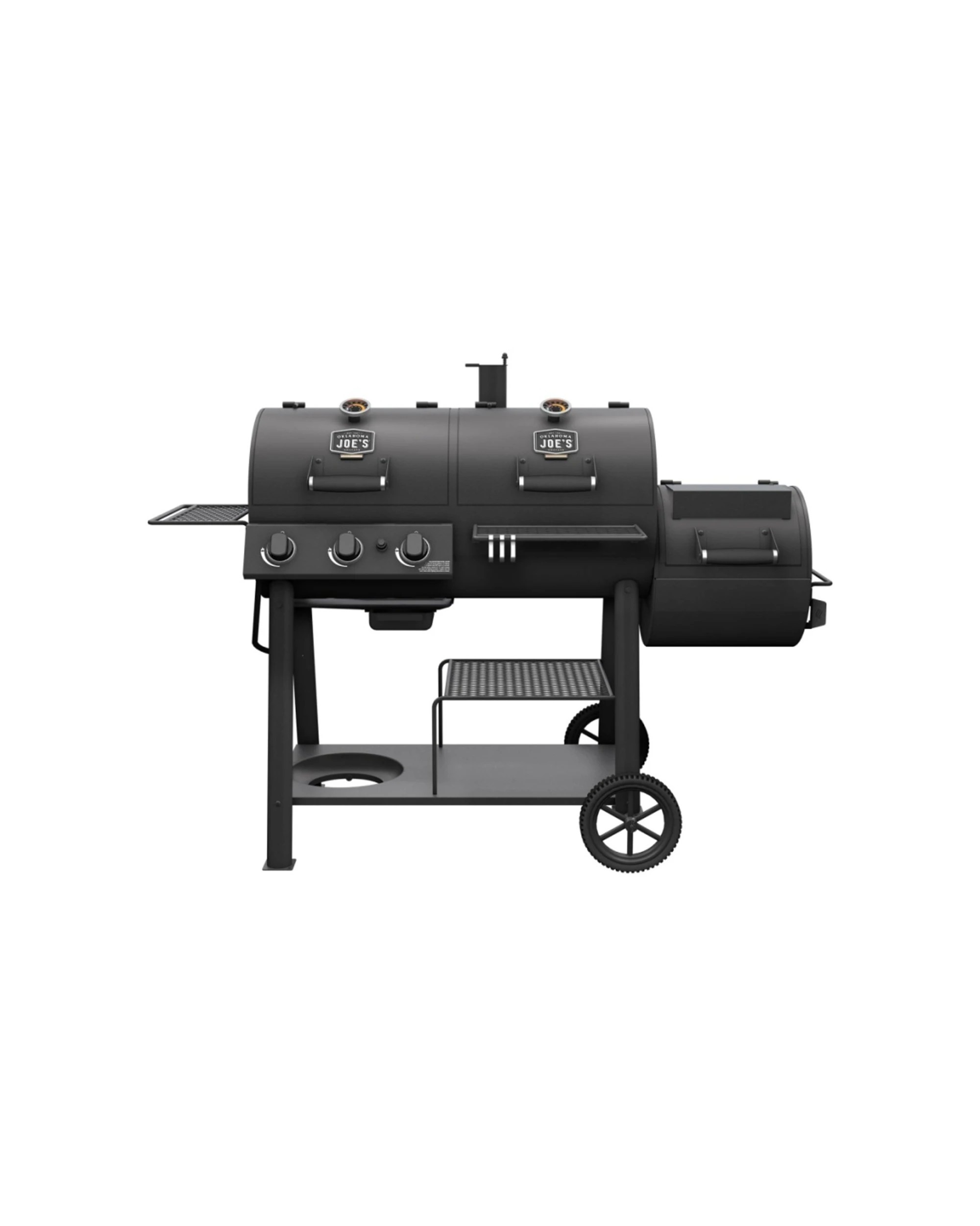 3 Oklahoma Joes Canyon Combo Charcoal 3 Burner Gas Smoker And Grill - Black, 3 of 7