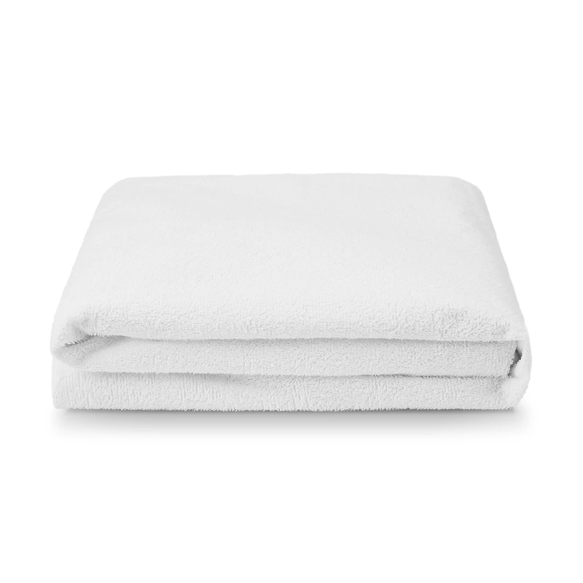 2 Waterproof Fitted Mattress Protector - Double Bed, White, 2 of 4