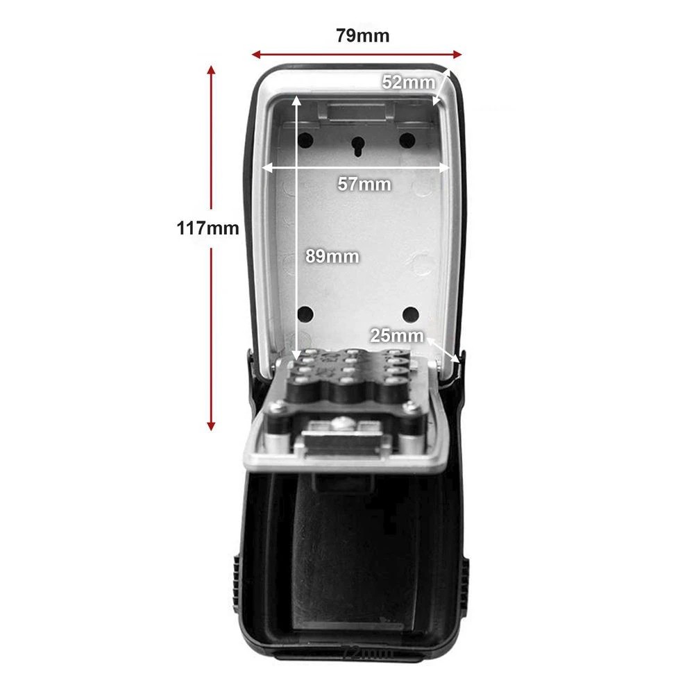 2 Master Lock Wall Mountable Combination Lock Key Safe, 2 of 10