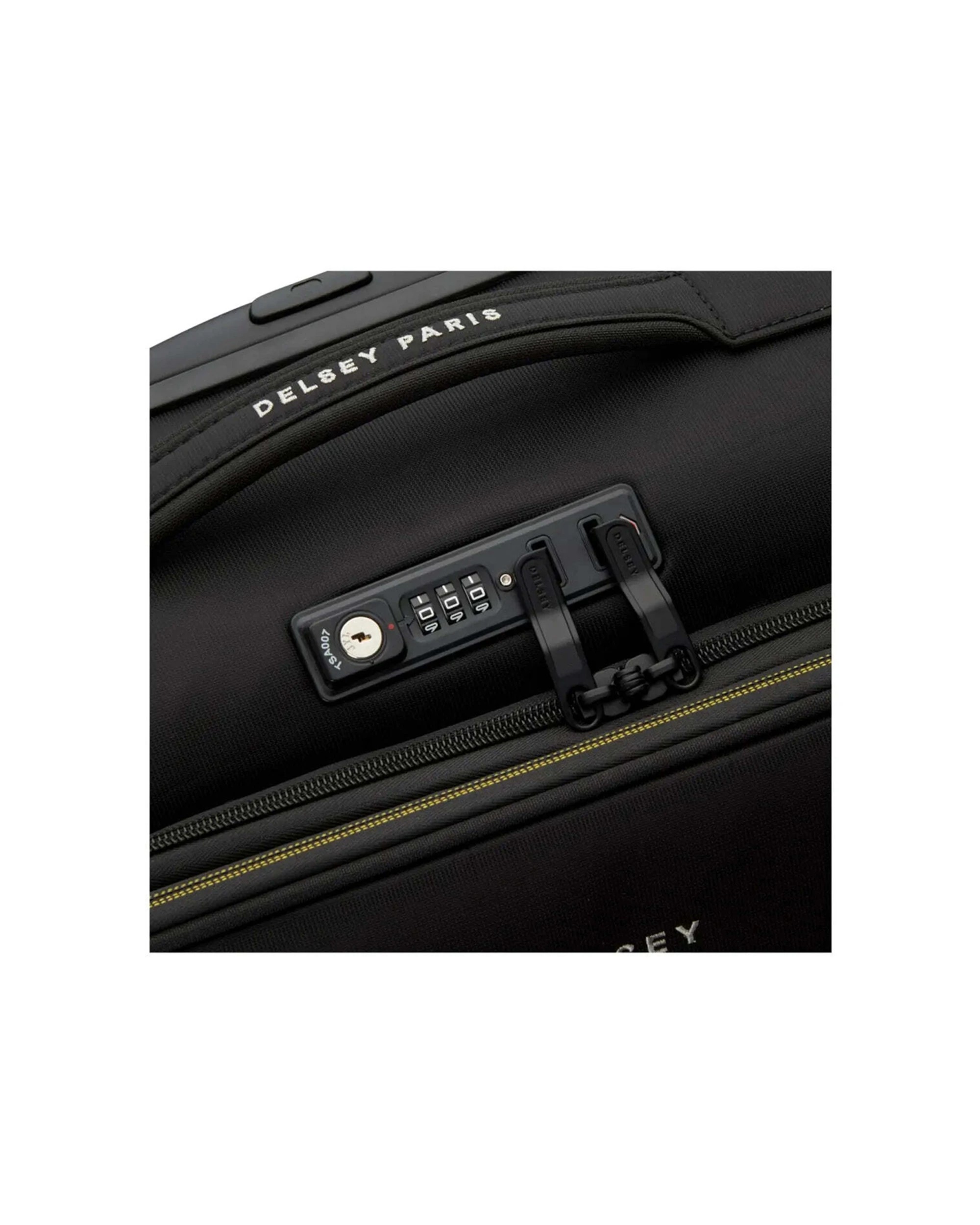 6 Delsey Brochant 3 55 cm Slim 2-Wheel Expandable Carry-On Suitcase TSA Lock Deep - Black, 6 of 8