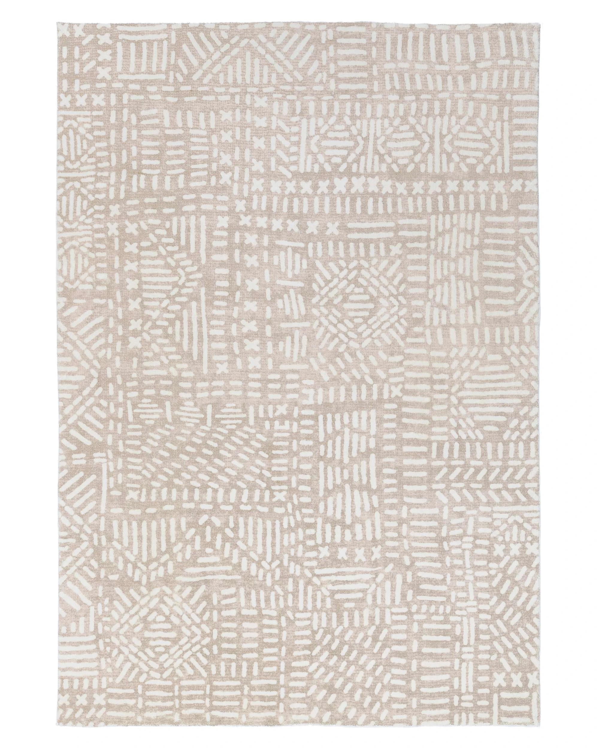 1 Loopsie Kati Tribal Washable Rug-290cm x 200cm - Brown, 1 of 7
