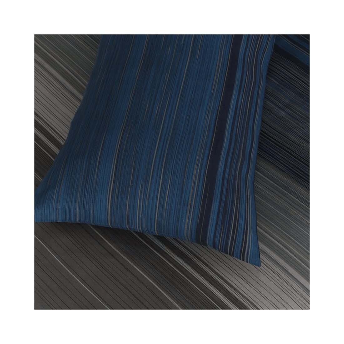 6 Amsons Premium Double-Brushed Microfiber Quilt Cover Set, King, Blue Stripes, Includes European
 - King Bed
 - blue, 6 of 6