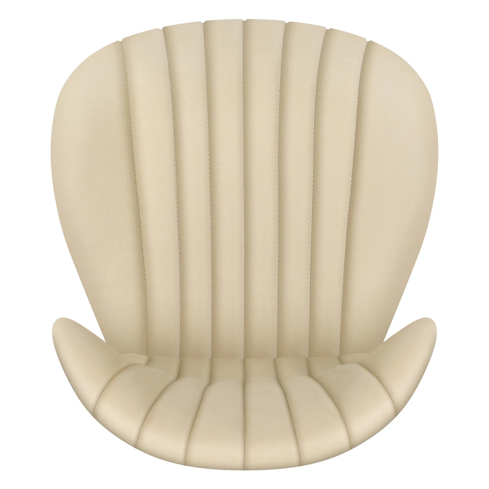 7 Alfordson 2x Bar Stools Gas Lift Air Leather Bar Chairs Kitchen Swivel - Beige, 7 of 10