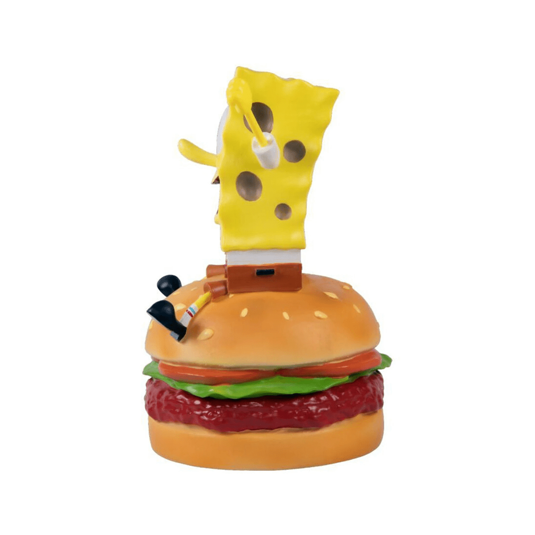 4 SpongeBob SquarePants On Hamburger Resin Statue 21cm Action Figure Collectible
 - multi, 4 of 4