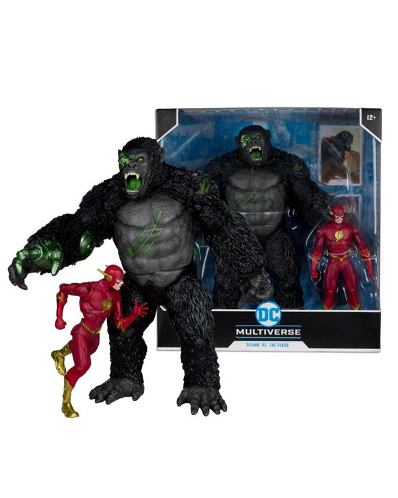 DC Multiverse Titano VS The Flash 7 inch Action Figure with Megafig 2 Pack