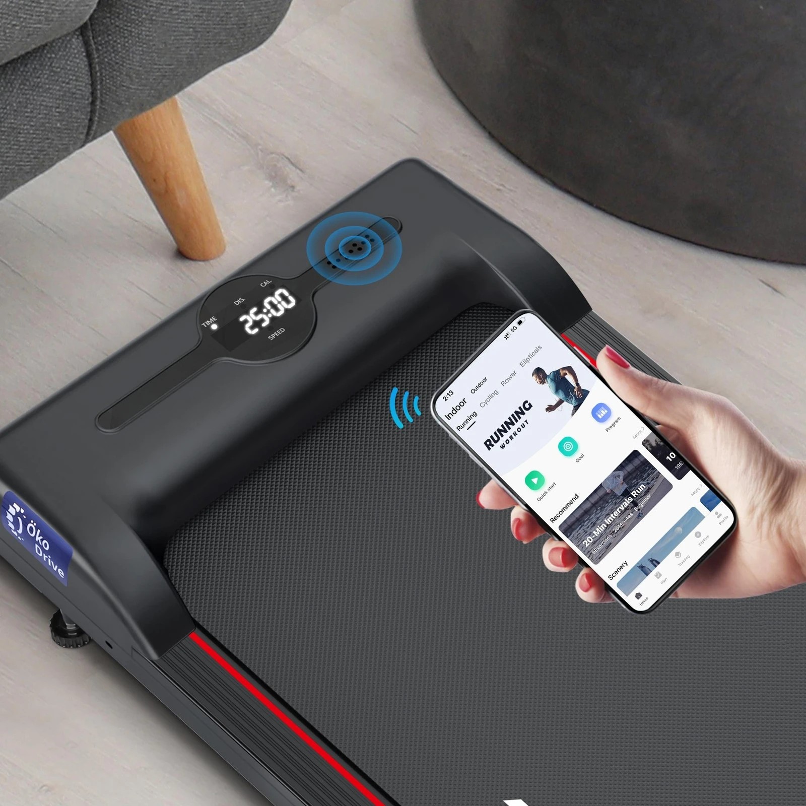 4 Black Lord Treadmill Walking Pad Foldable - Black, 4 of 9