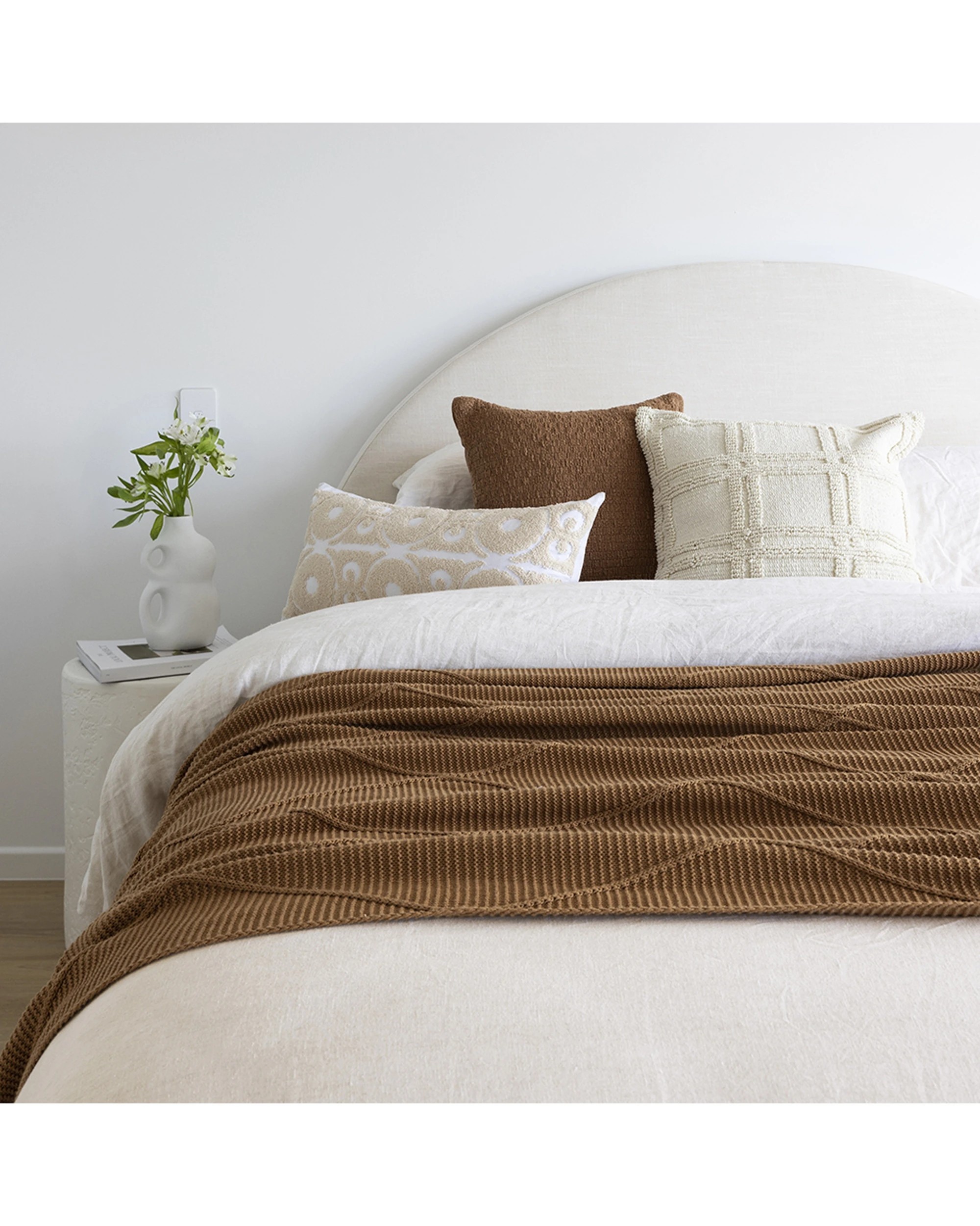 4 Bambury Home Decor Decorative Philippa Rectangle Cushion Pebble - Beige, 4 of 4