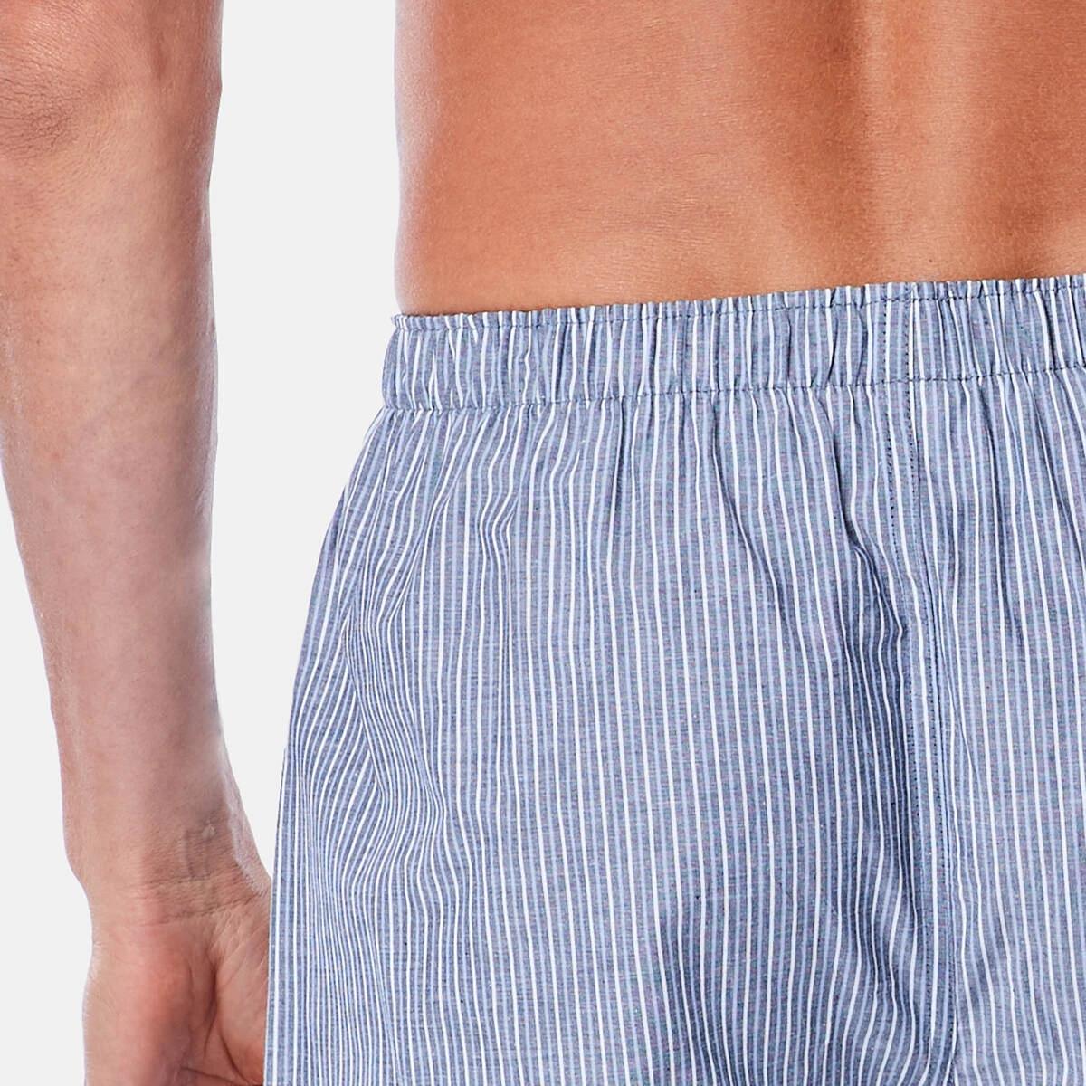 7 3 Pack Alpha Classic Woven Boxers Bluestripe, 7 of 8