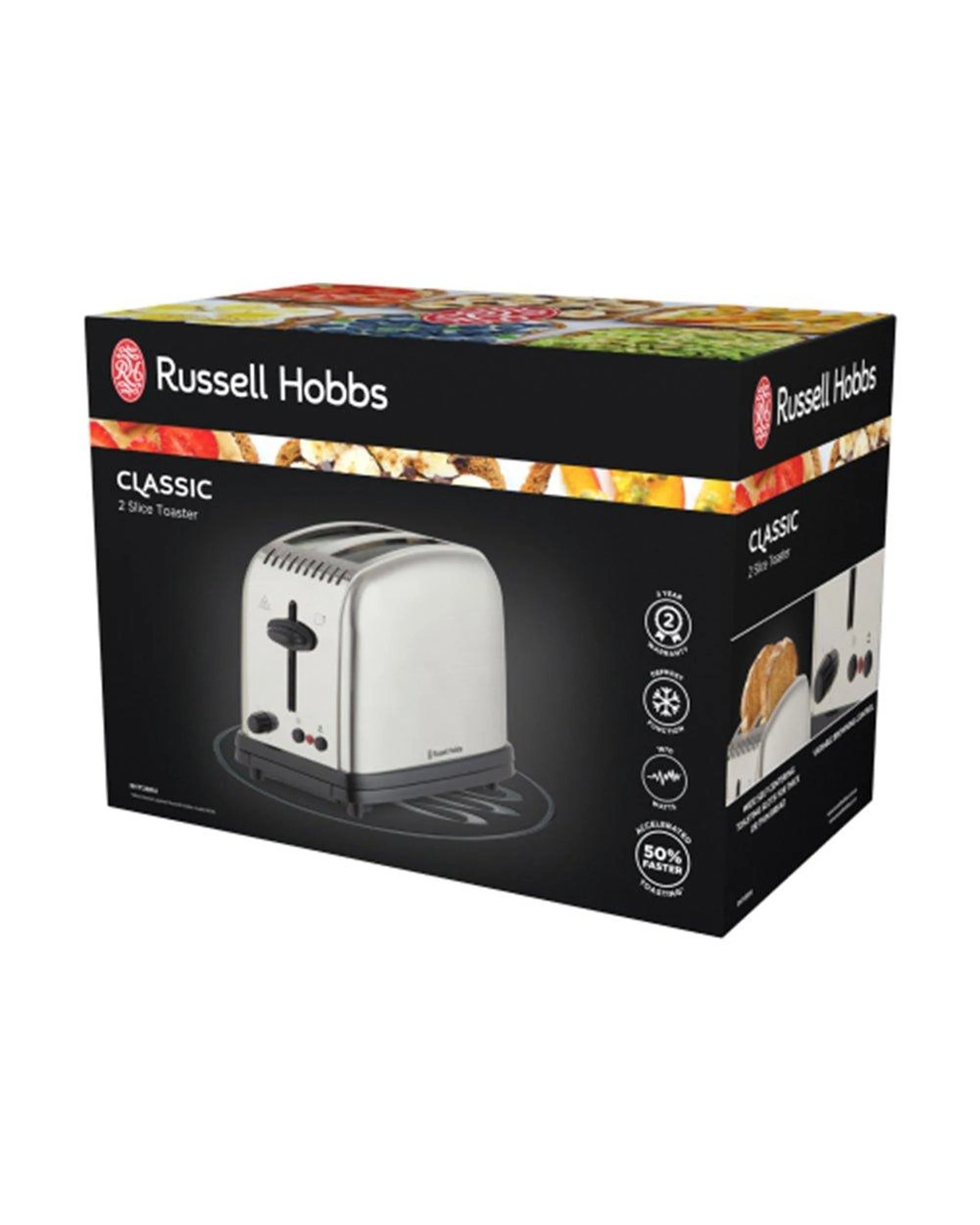 2 Russell Hobbs RHT12BRU Classic 2-Slice Toaster, 2 of 2