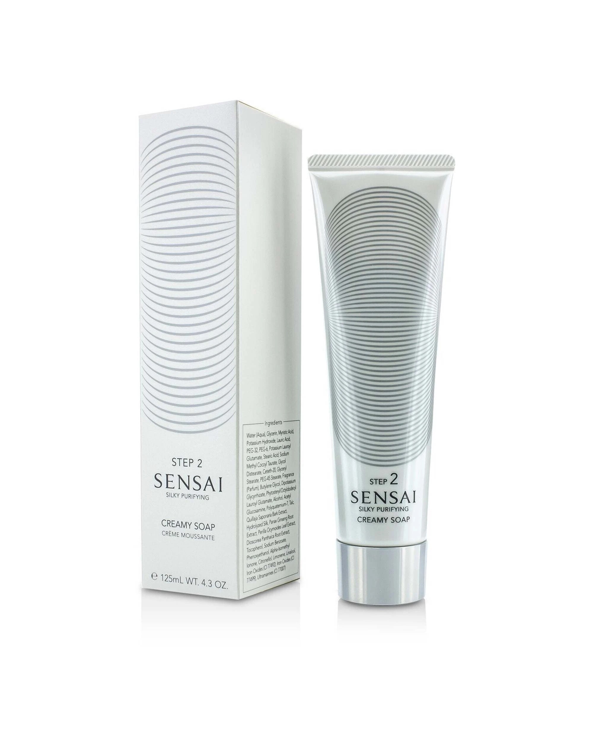 1 Kanebo Sensai Silky Purifying Creamy Soap (New Packaging)  125ml/4.3oz, 1 of 3