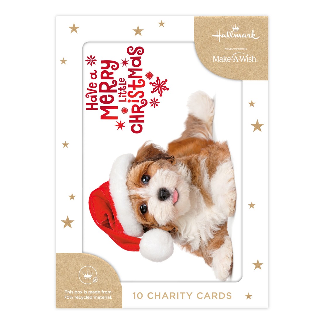 4 10 Pack Hallmark Boxed Charity Christmas Cards - Have a Merry Little Christmas, 4 of 4