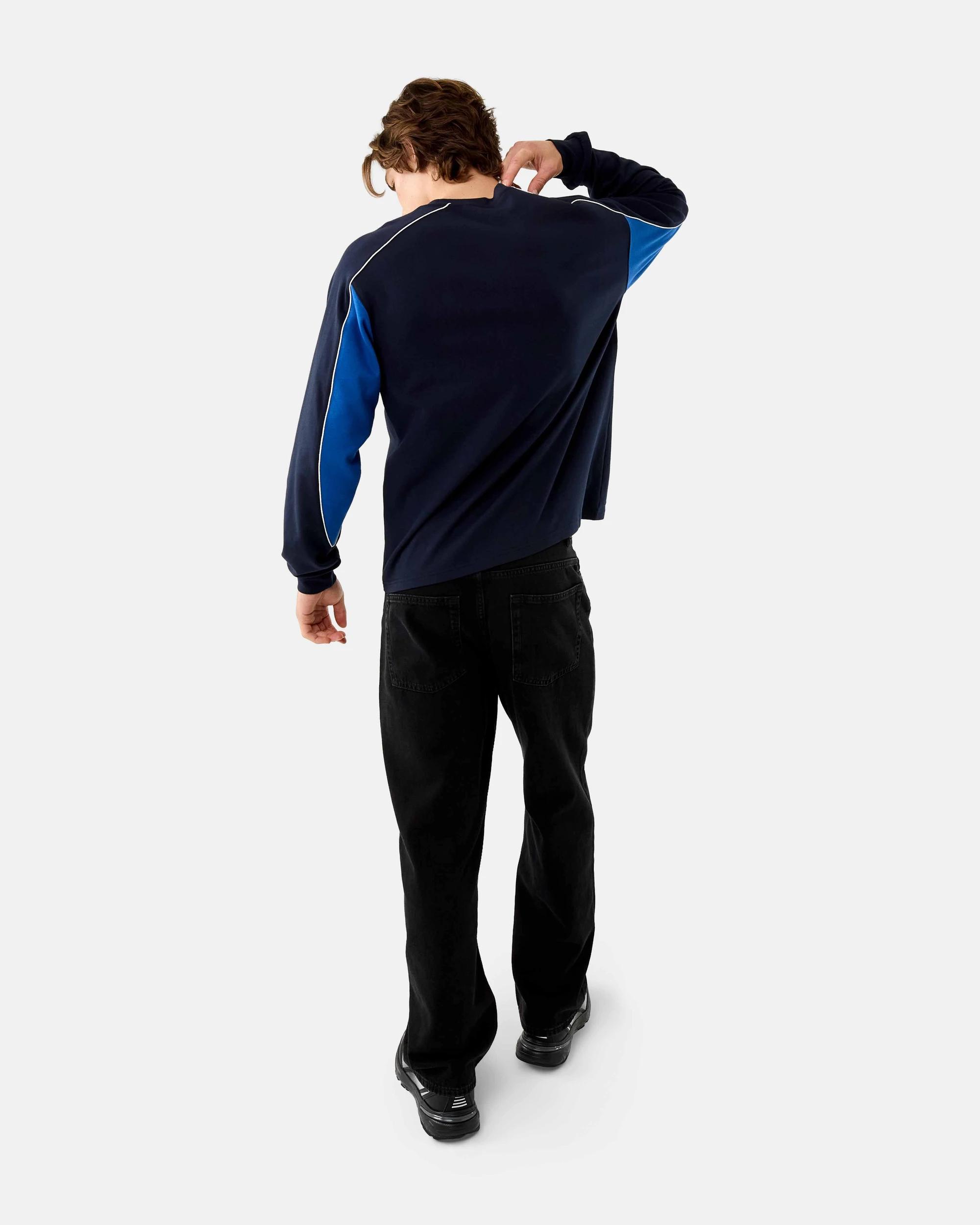 4 Long Sleeve Oversized Spliced T-shirt Nvy Club, 4 of 8
