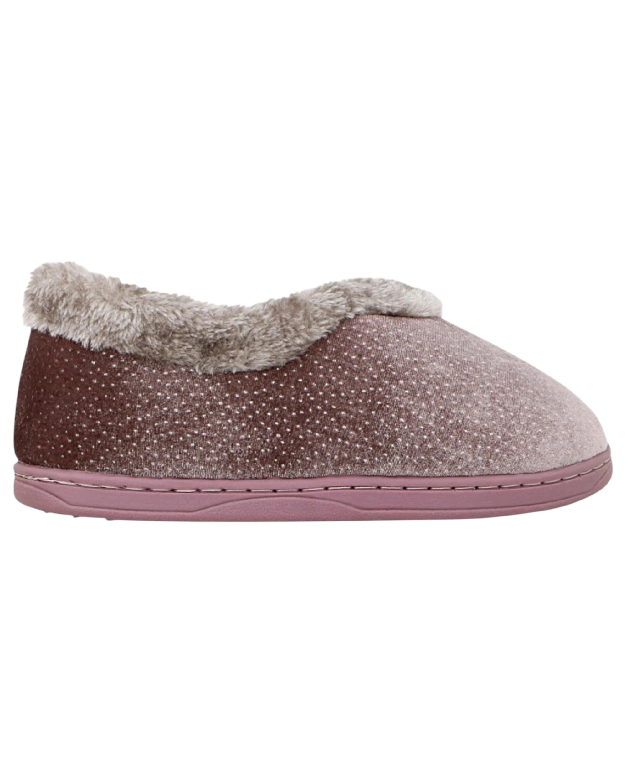 1 Grosby Womens Invisible Brionie Mushroom Indoor Fluffy Slippers MUSHROOM, 1 of 3