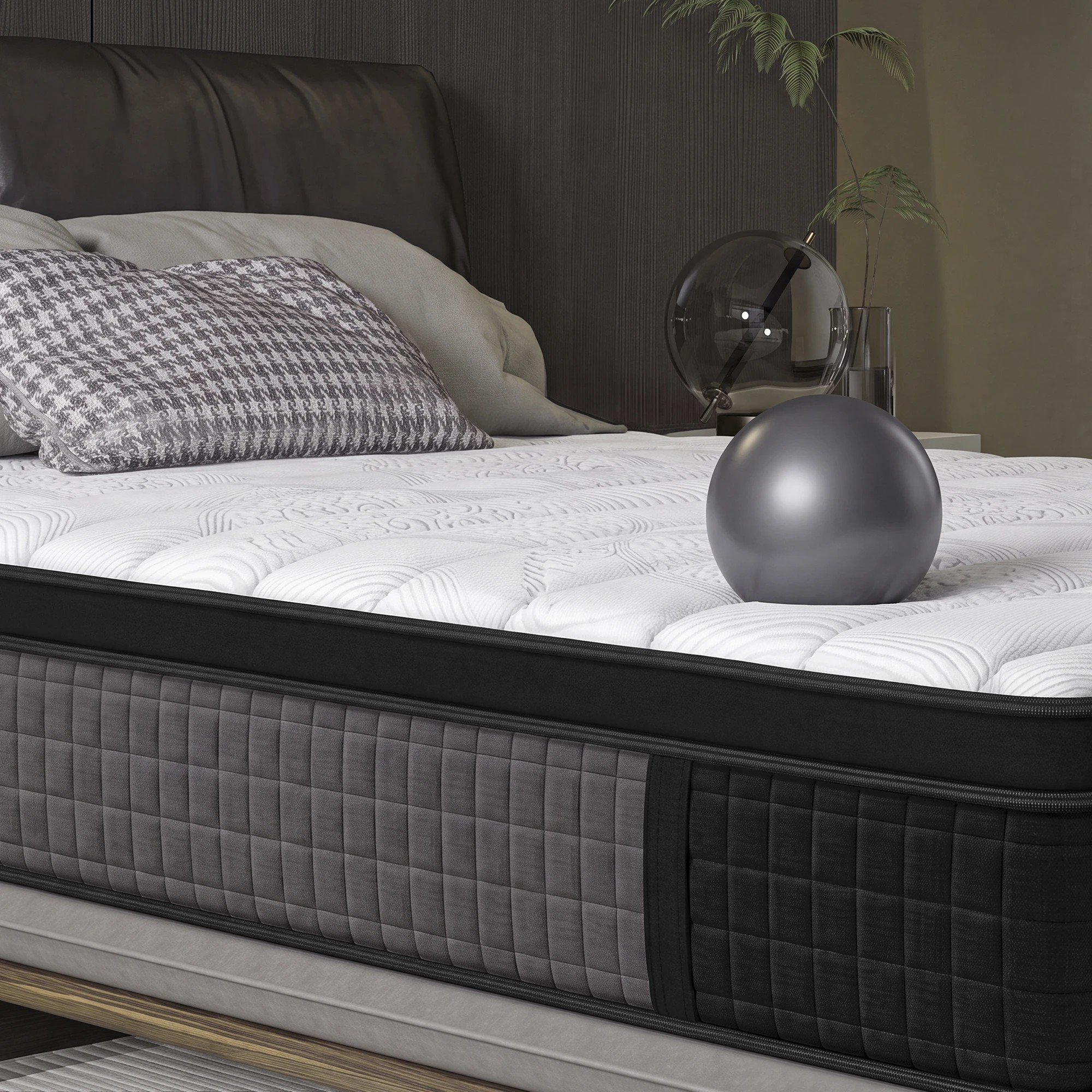 9 Alfordson Mattress 9 Zone Pocket Spring Euro Top 34cm - King Bed, 9 of 10