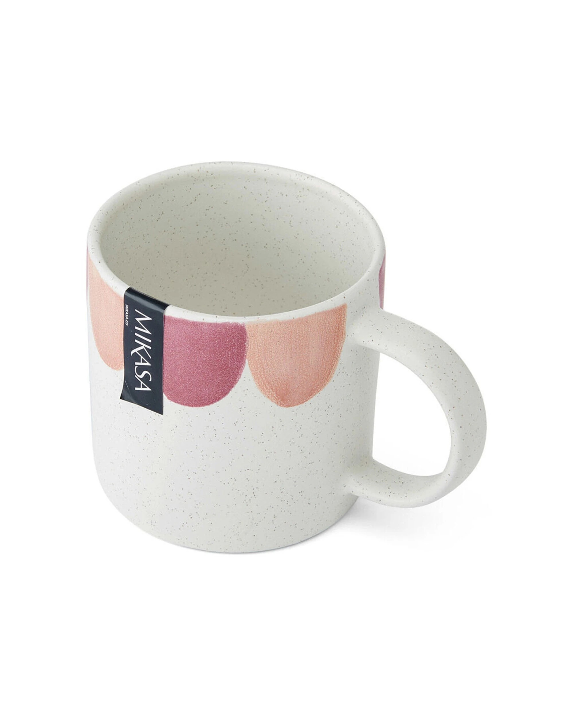 2 Mikasa 6PK Stoneware Coffee Mug Drinkware Scallop Print 380ml Microwave Dishwasher Safe - Multi, 2 of 8