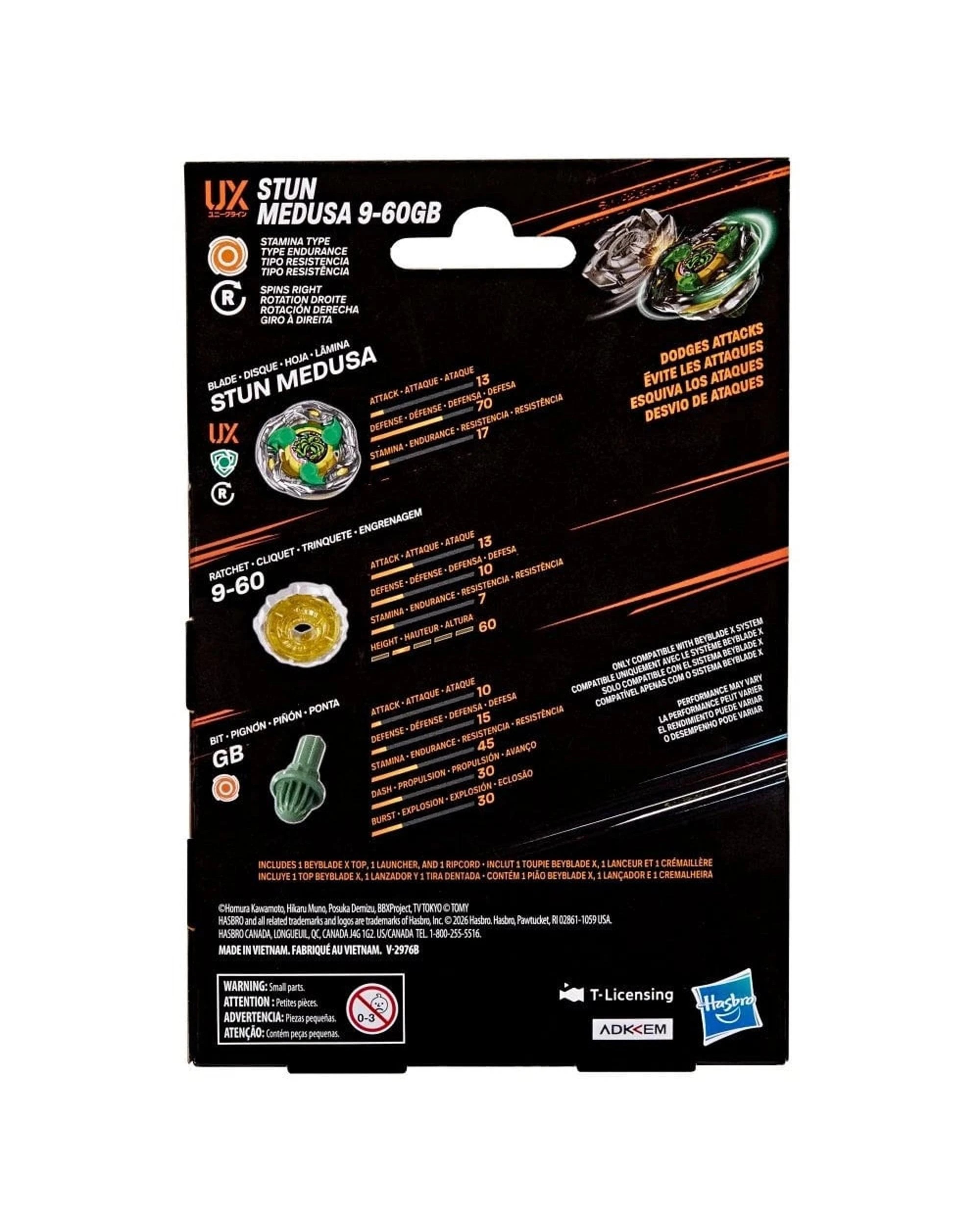 4 Beyblade X UX Starter Pack Stun Medusa 9-60GB, 4 of 5