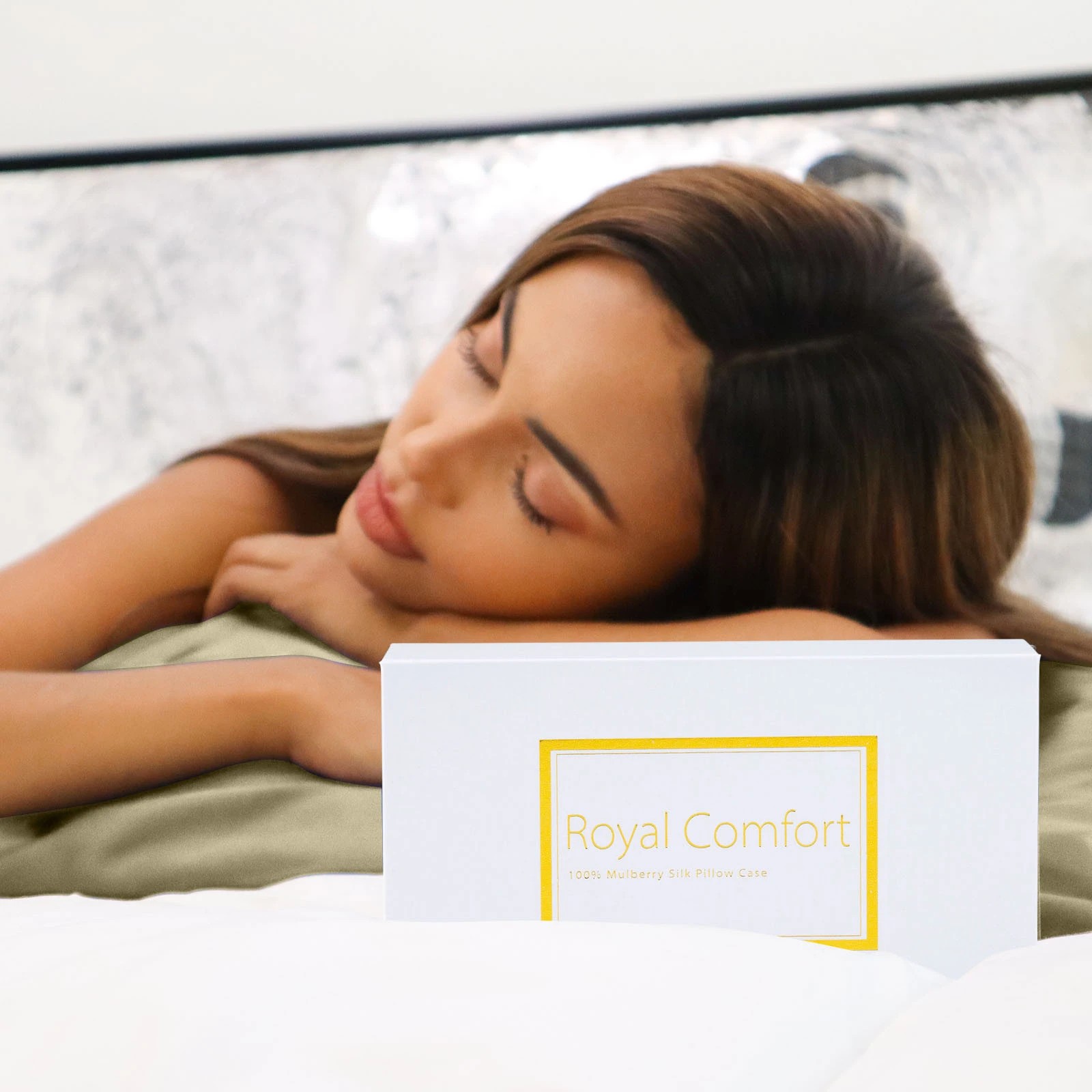 8 Royal Comfort Mulberry Soft Silk Luxurious Hypoallergenic Pillowcase Twin Pack - Yellow, 8 of 10