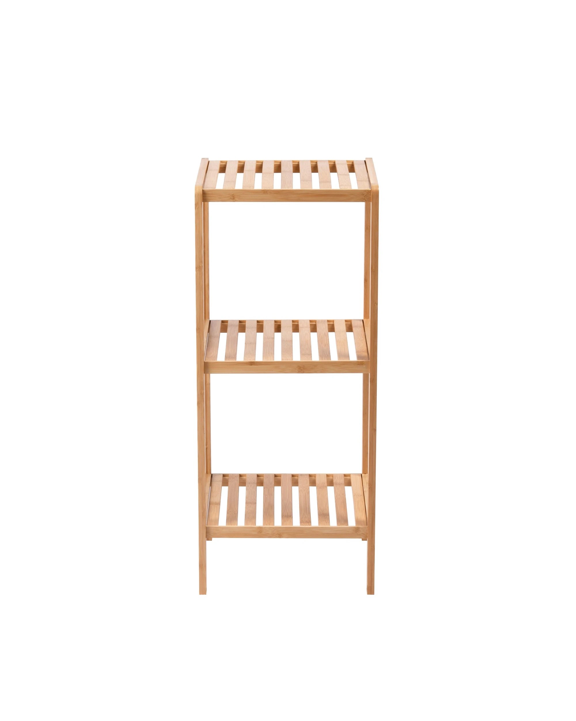 3 Sherwood Vivonne 3-Tier Bamboo Shelf 34x33x80cm - Natural, 3 of 5
