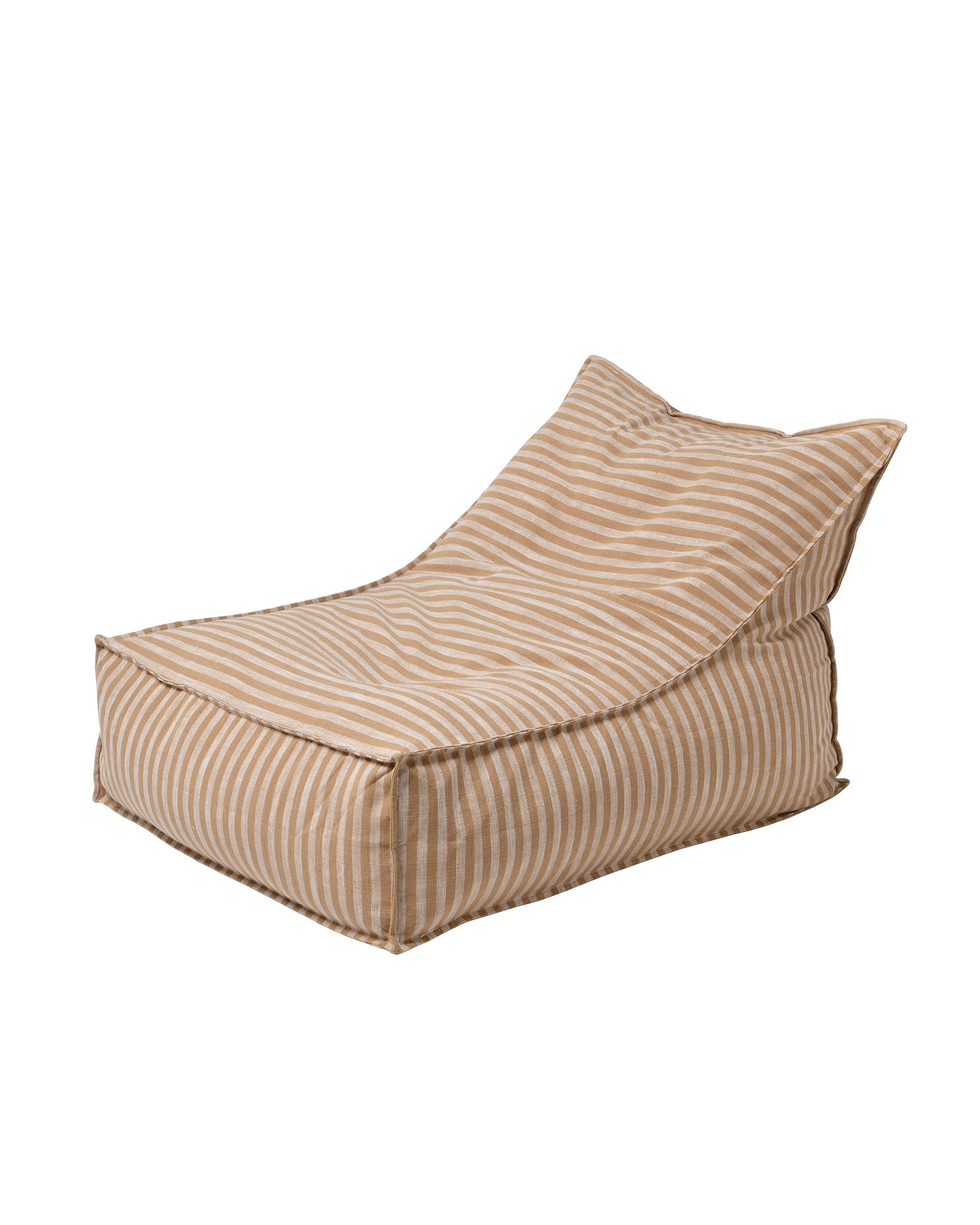 2 Cadence & Co. Oscar Faux Linen One Seater Bean Bag Lounge Cover - Natural, 2 of 6