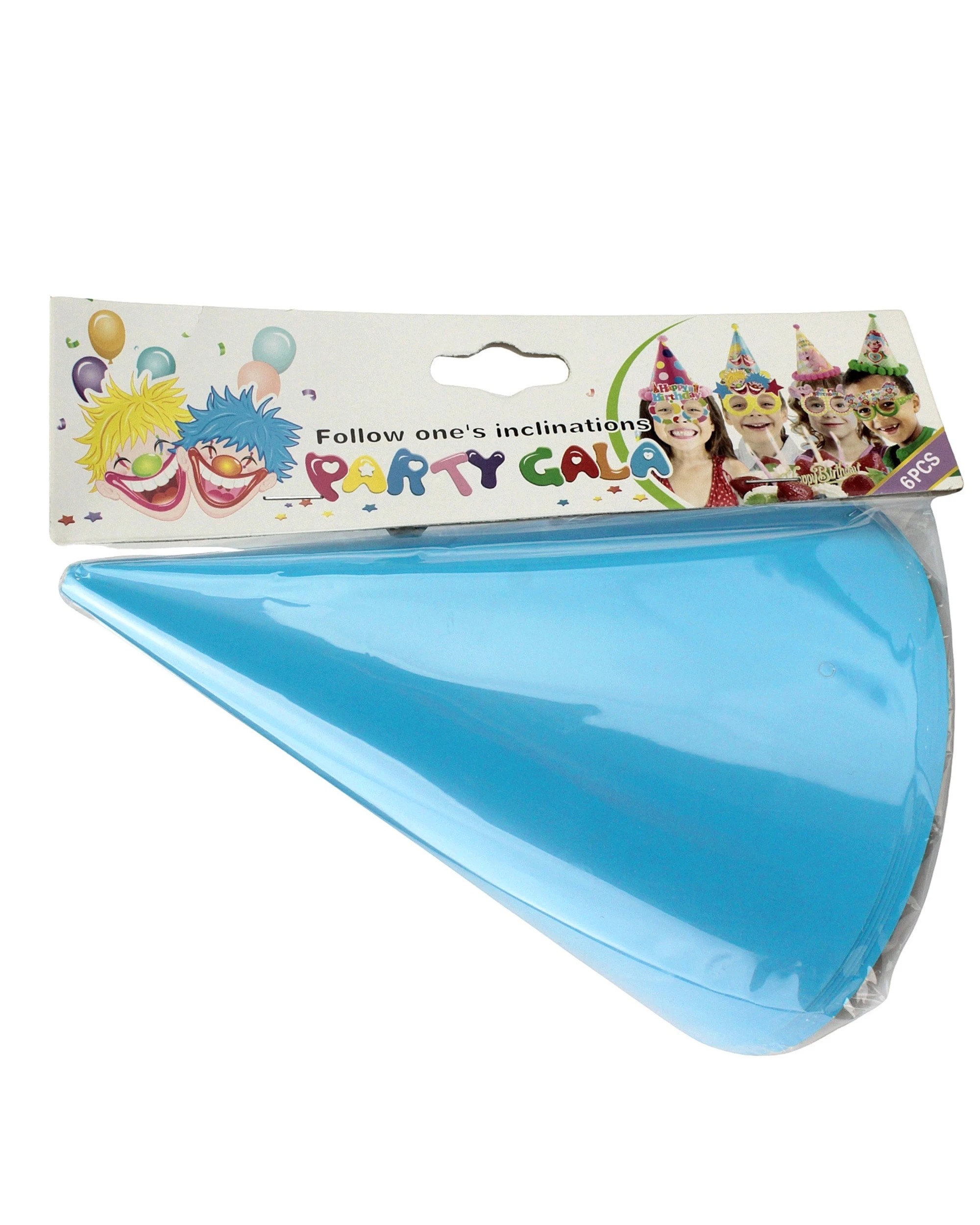 2 Partyrama Coloured Party Hats Pack of 6 - Blue, 2 of 3