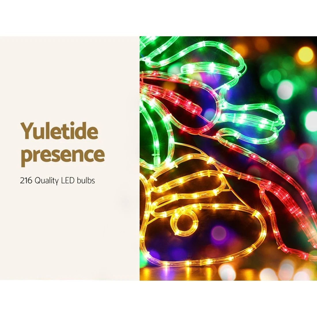 6 Jingle Jollys Christmas Lights 76cm Bells 216 Led Decorations
 - Multi, 6 of 7