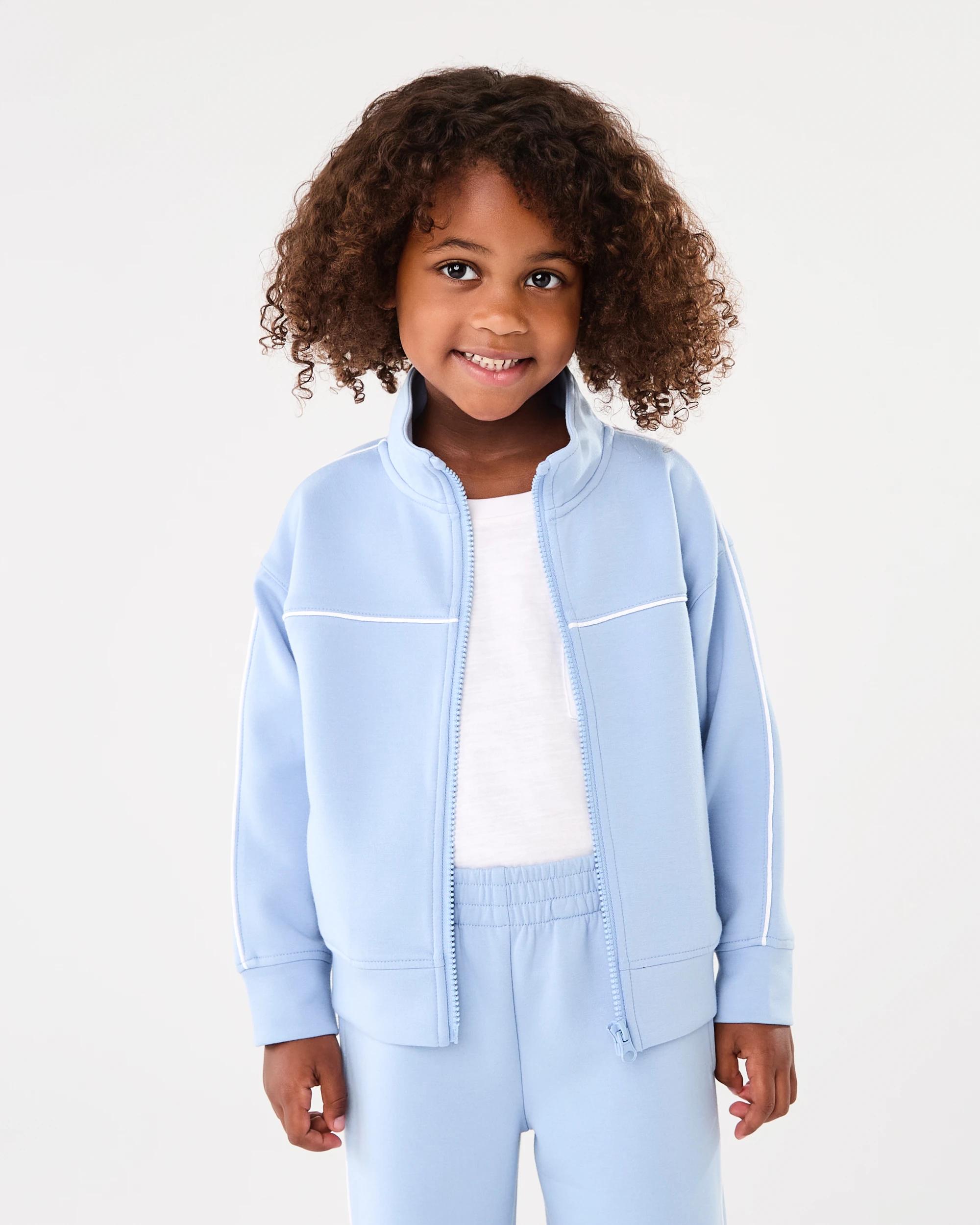 1 Scuba Zip Through Blu Kntky, 1 of 5