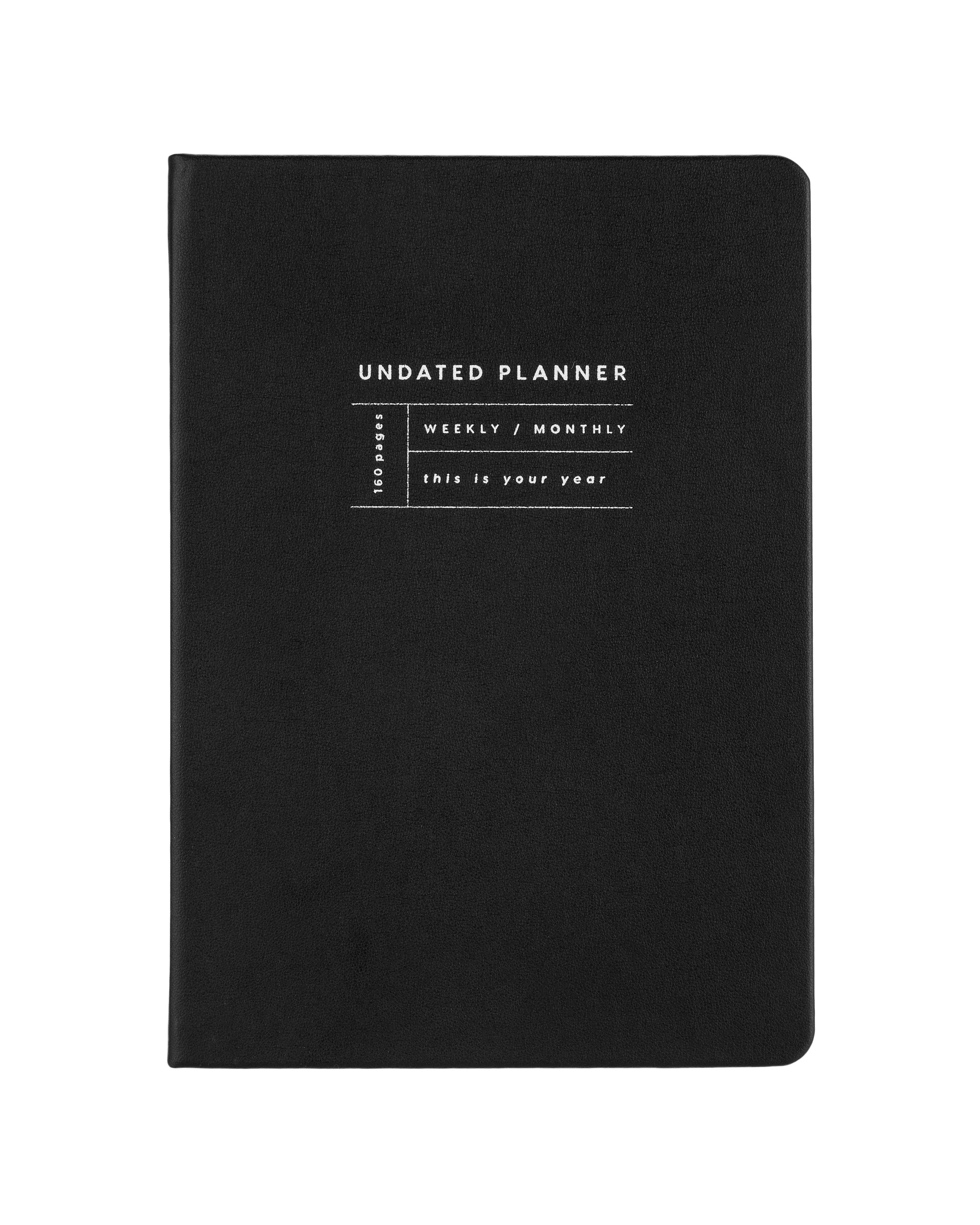1 Undated Planner Black 80gsm 160 Pages, 1 of 5