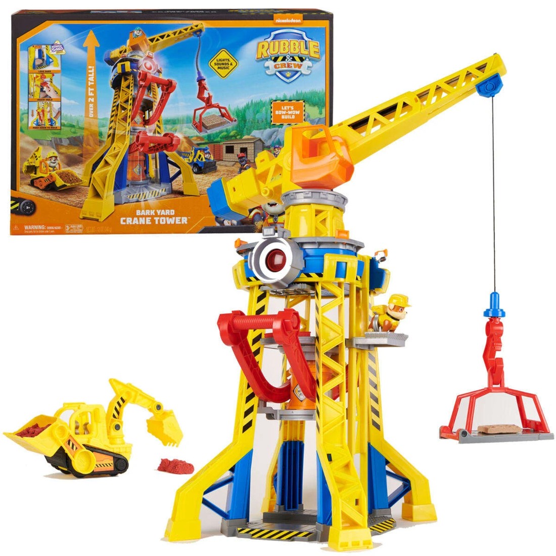 1 Rubble & Crew Bark Yard Crane Tower Playset, 1 of 10