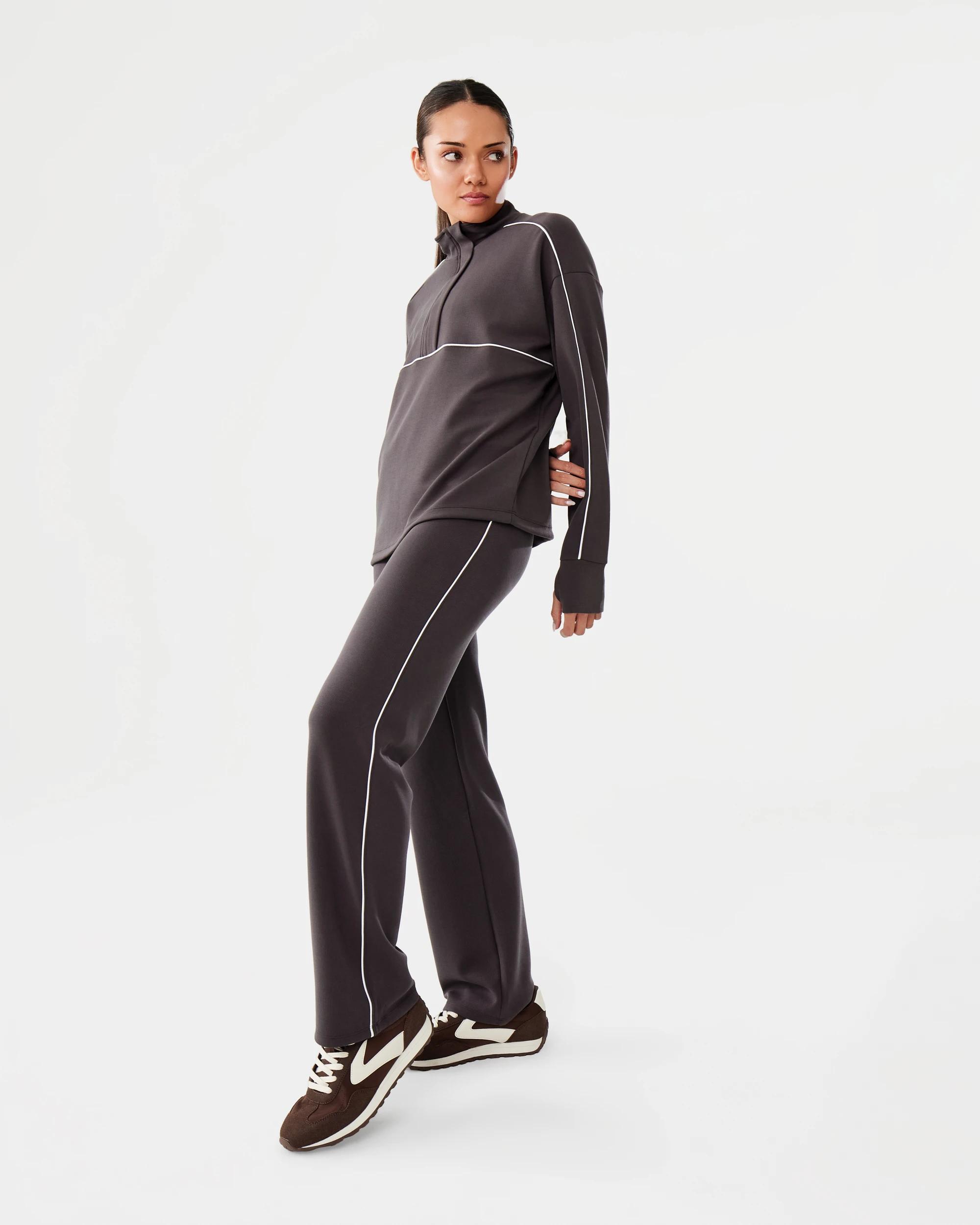 3 Active Womens Scuba Rib Trackpants Espresso, 3 of 7
