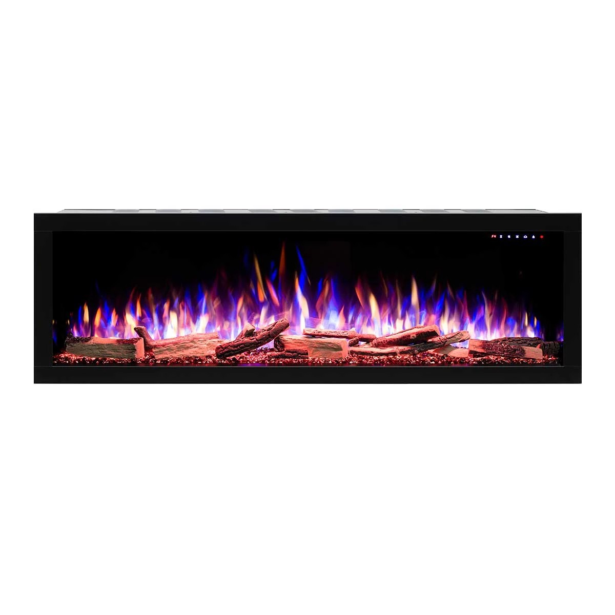 4 Moda Living Fantasia 60 inch Electric Fireplace - Extra Deep - Black, 4 of 6