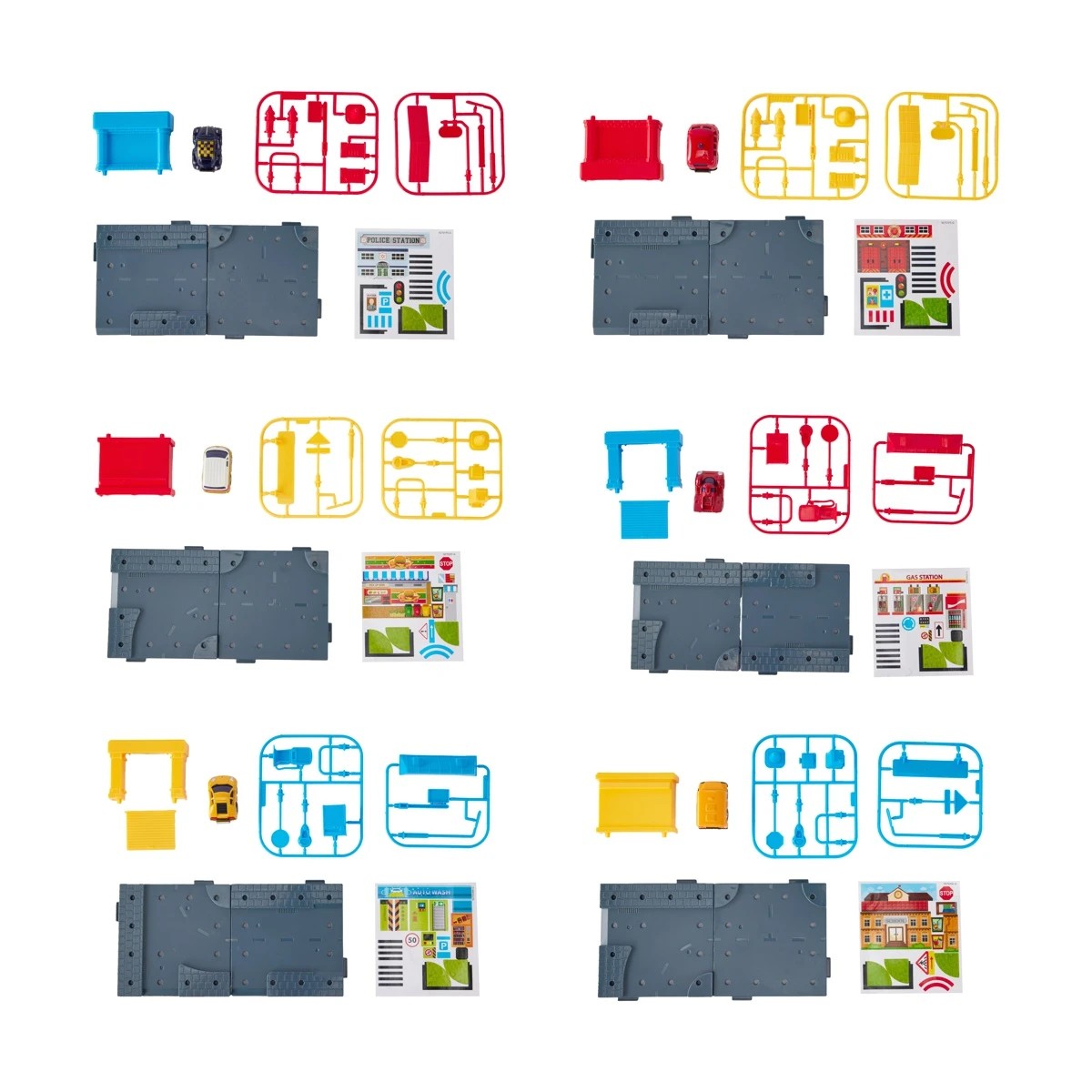 2 Welly Diecast Metal Buildable Playset - Assorted, 2 of 10