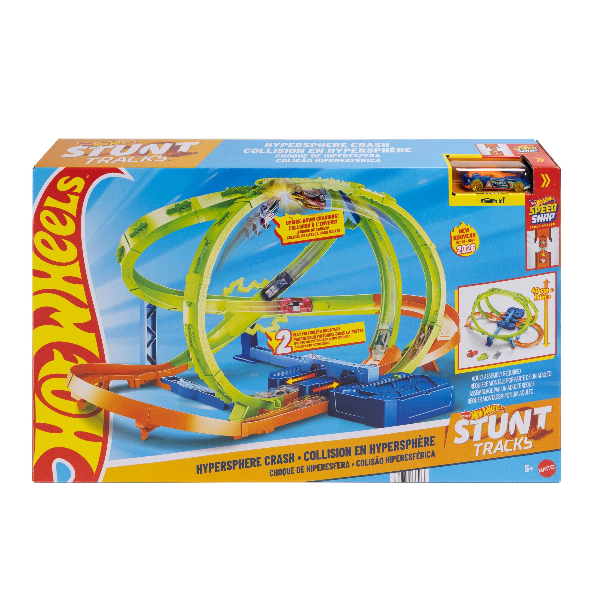 1 Hot Wheels Stunt Tracks Hypersphere Crash Playset, 1 of 5