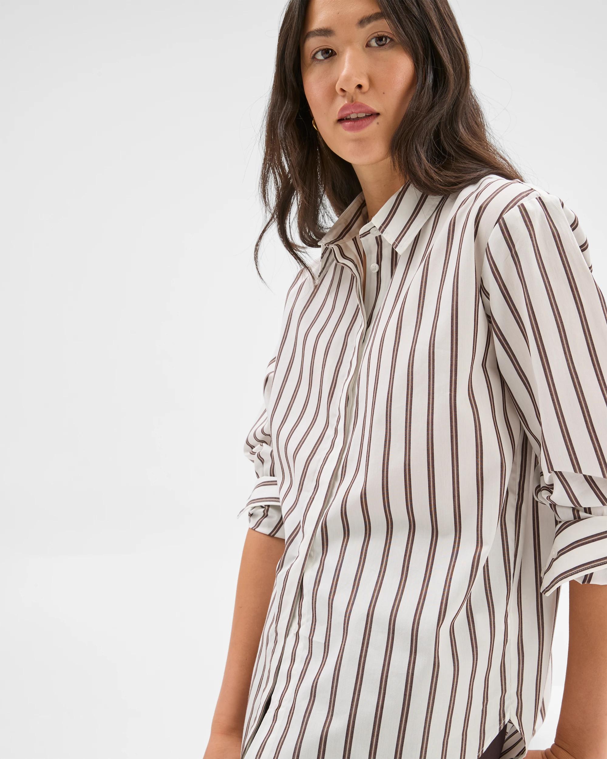 3 Preview Australian Cotton Poplin Shirt CLOUD DANCER, 3 of 6