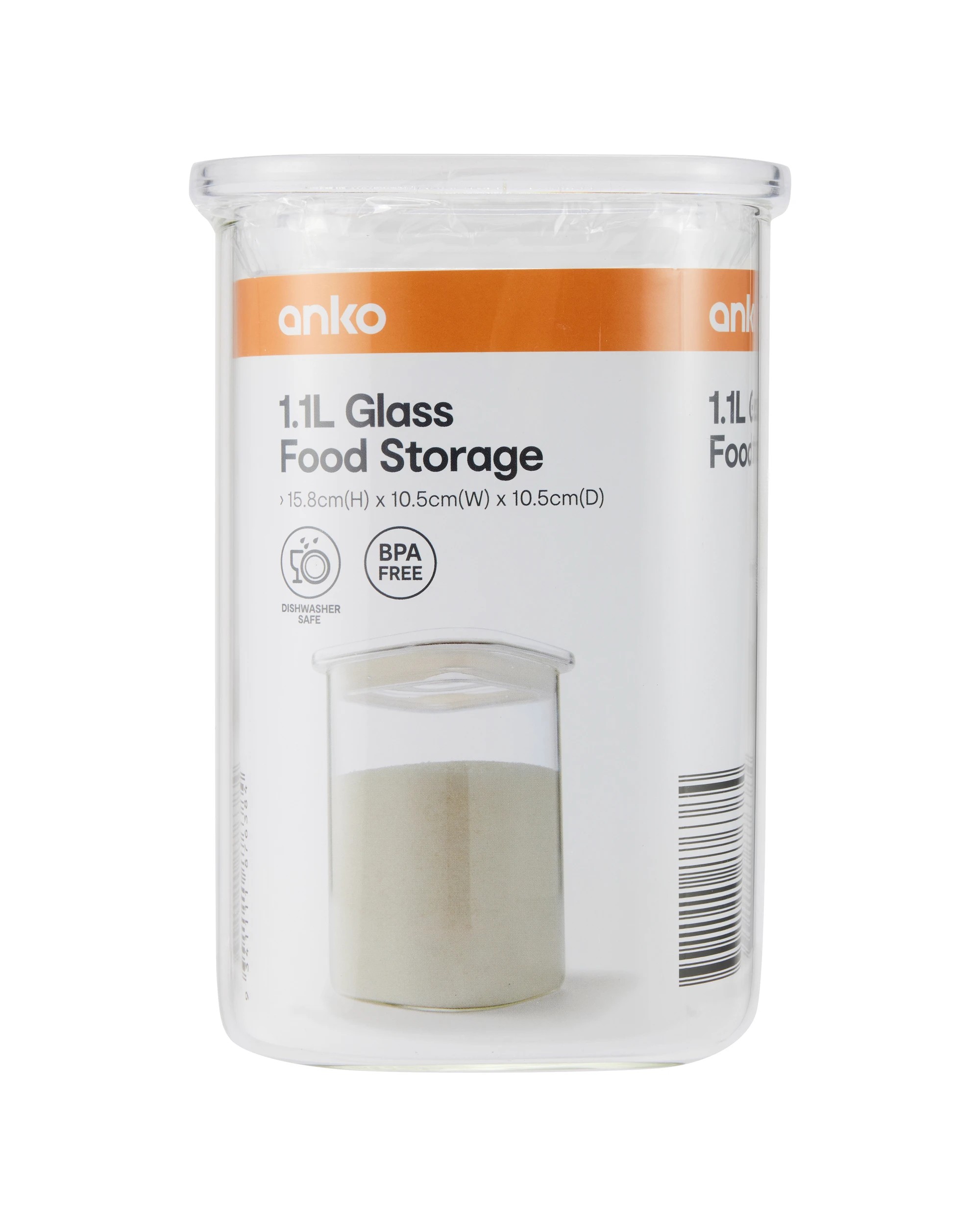 6 1.1L Glass Food Storage, 6 of 6
