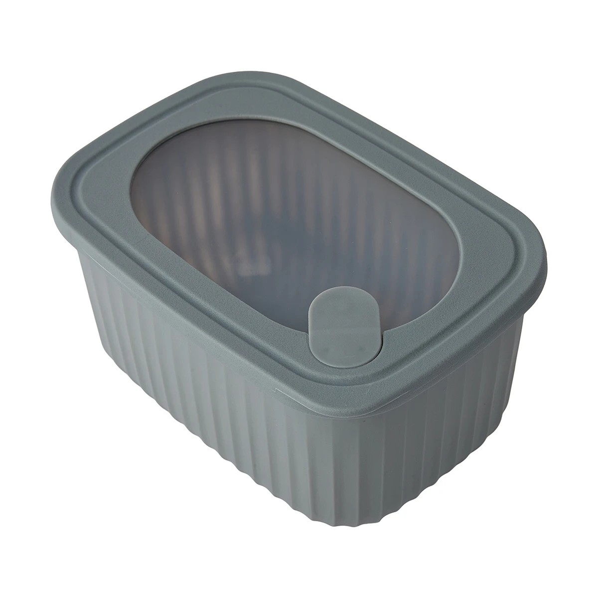 8 4 Piece Rectangle Nested Food Storage Set - Grey, 8 of 10