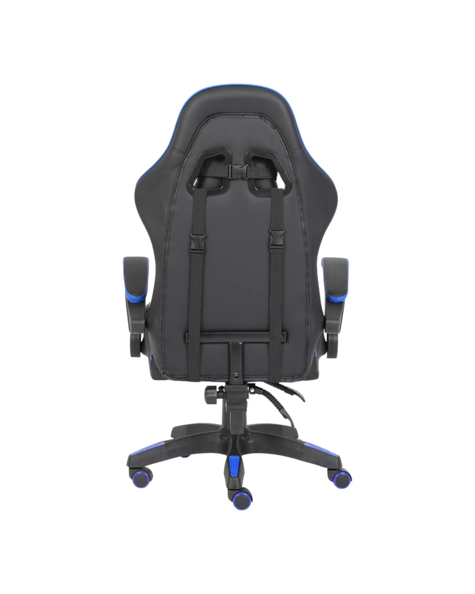 3 Playmax PU Leather Gaming Chair - Blue and Black - Multi, 3 of 10