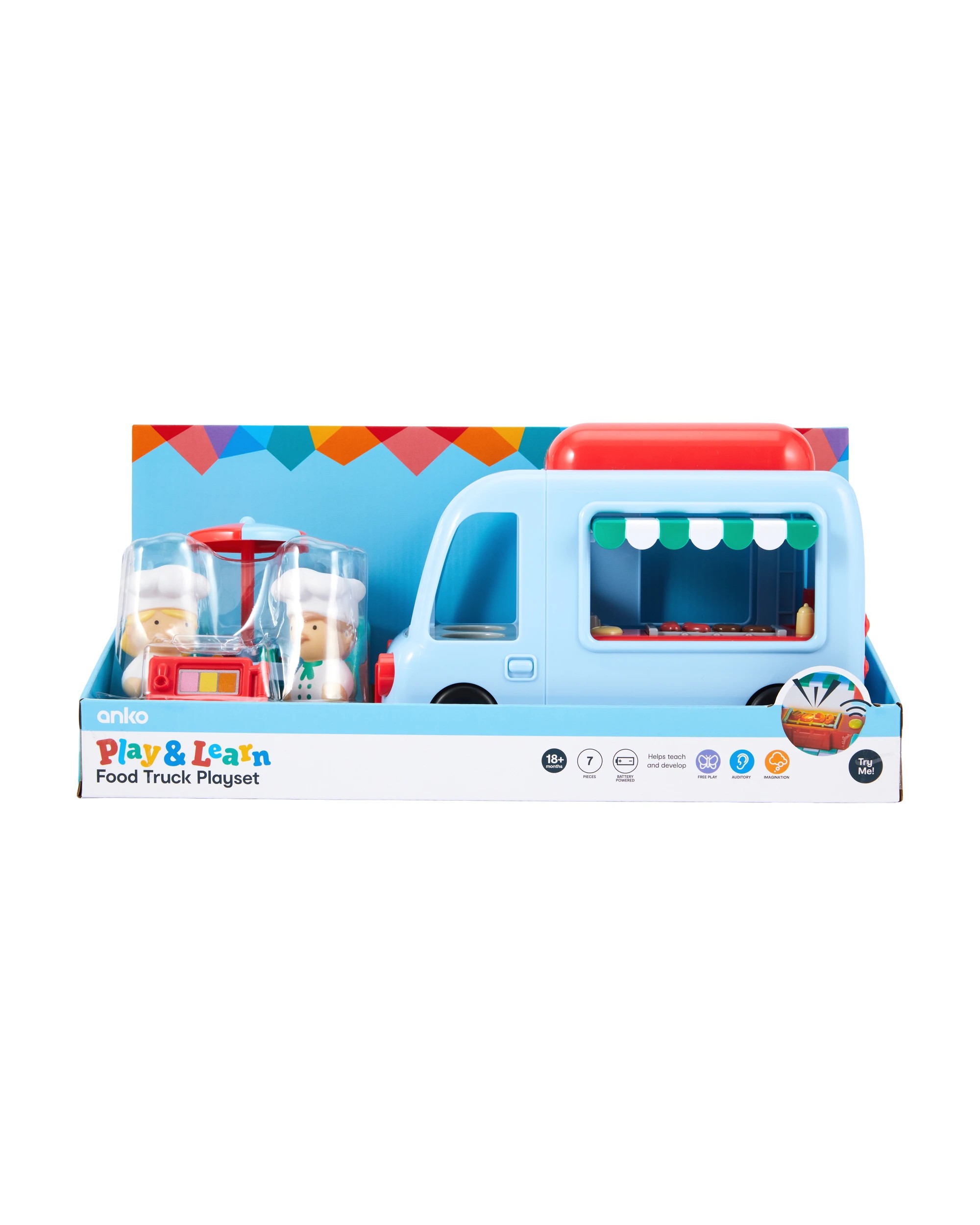 7 7 Piece Food Truck Playset, 7 of 8
