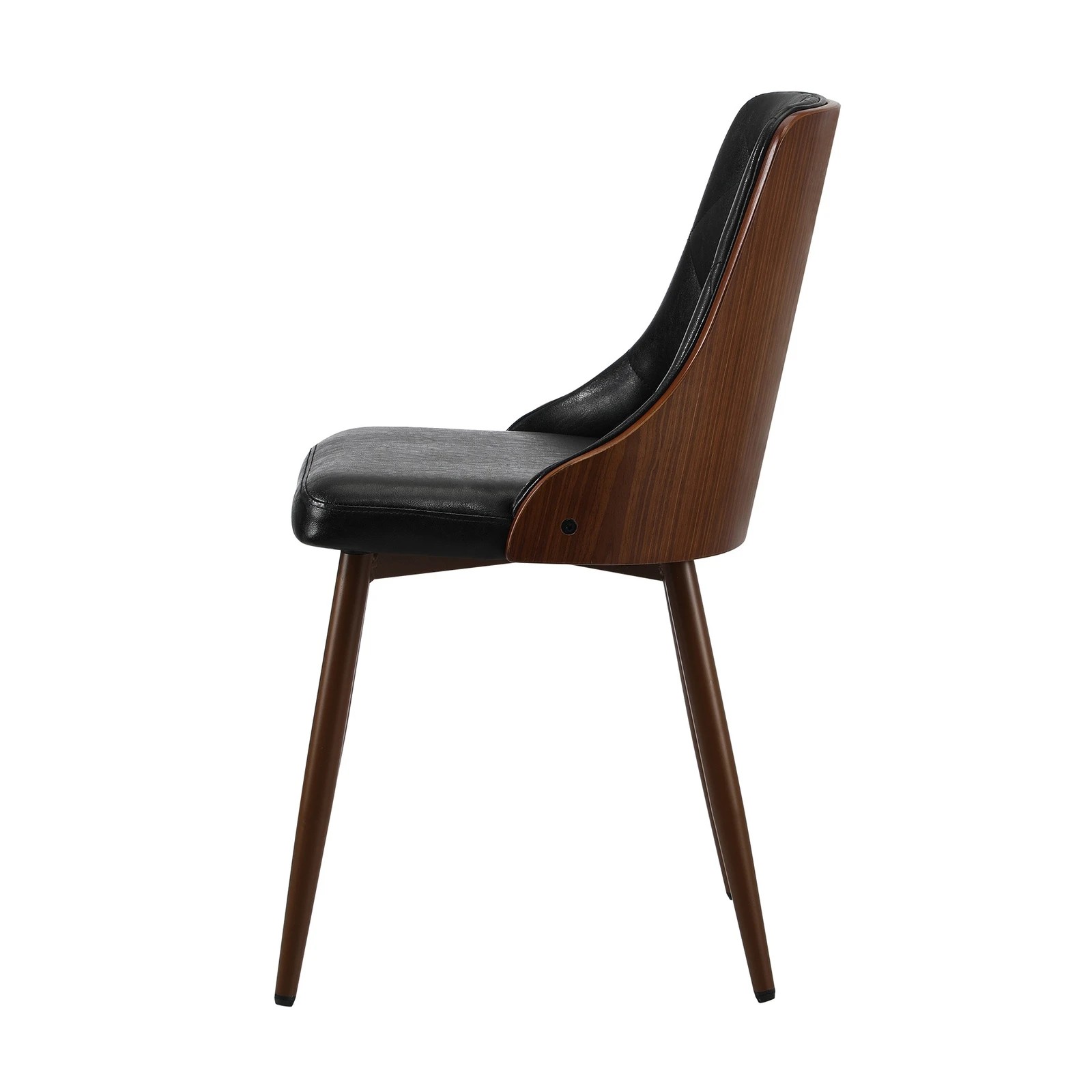 7 Oikiture 2x Dining Chairs Kitchen Lounge Cafe Seat Retro Pu Leather
 - Black, 7 of 10