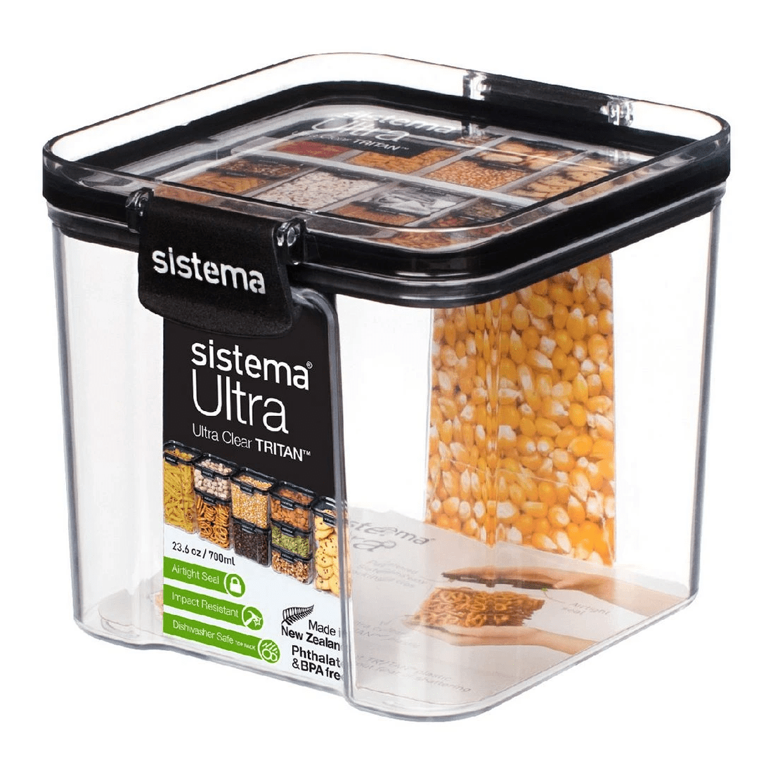 1 Sistema Ultra Square Tritan Plastic Container 700mL, 1 of 1