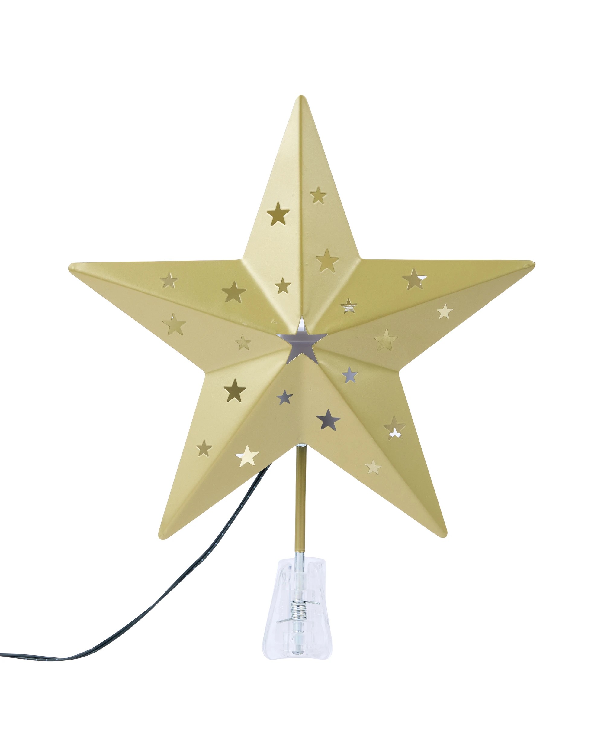 1 Battery Operated Projection Star Tree Topper, 1 of 8