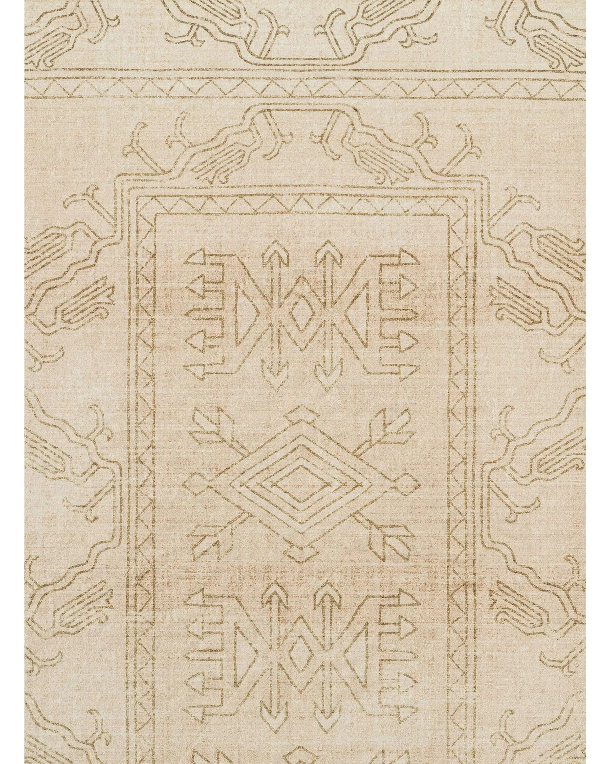 7 Loopsie Teruel Traditional Washable Rug-370cm x 270cm - Beige, 7 of 8