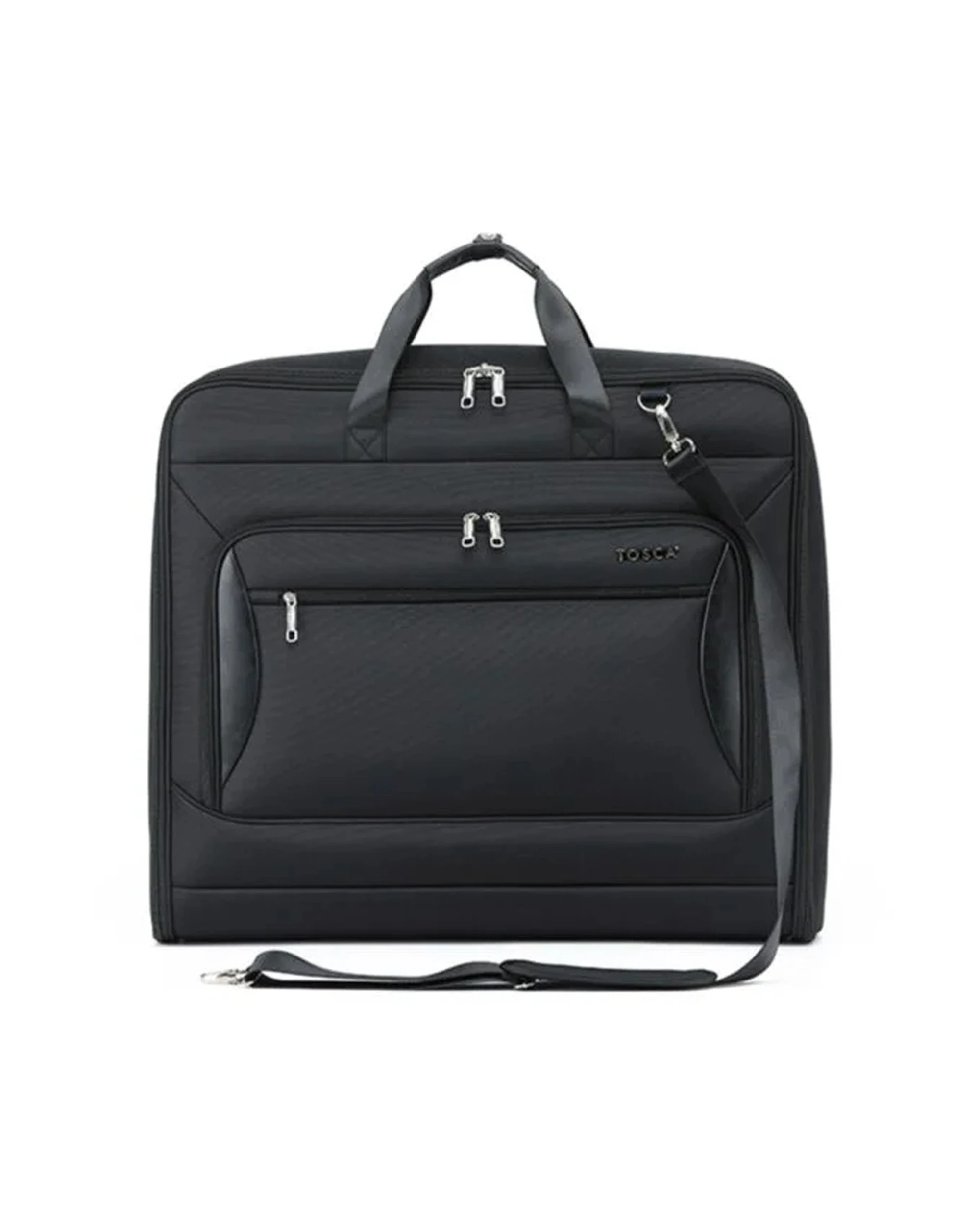 2 Tosca Deluxe Top Handle Travel Garment Clothes Bag - Black, 2 of 3