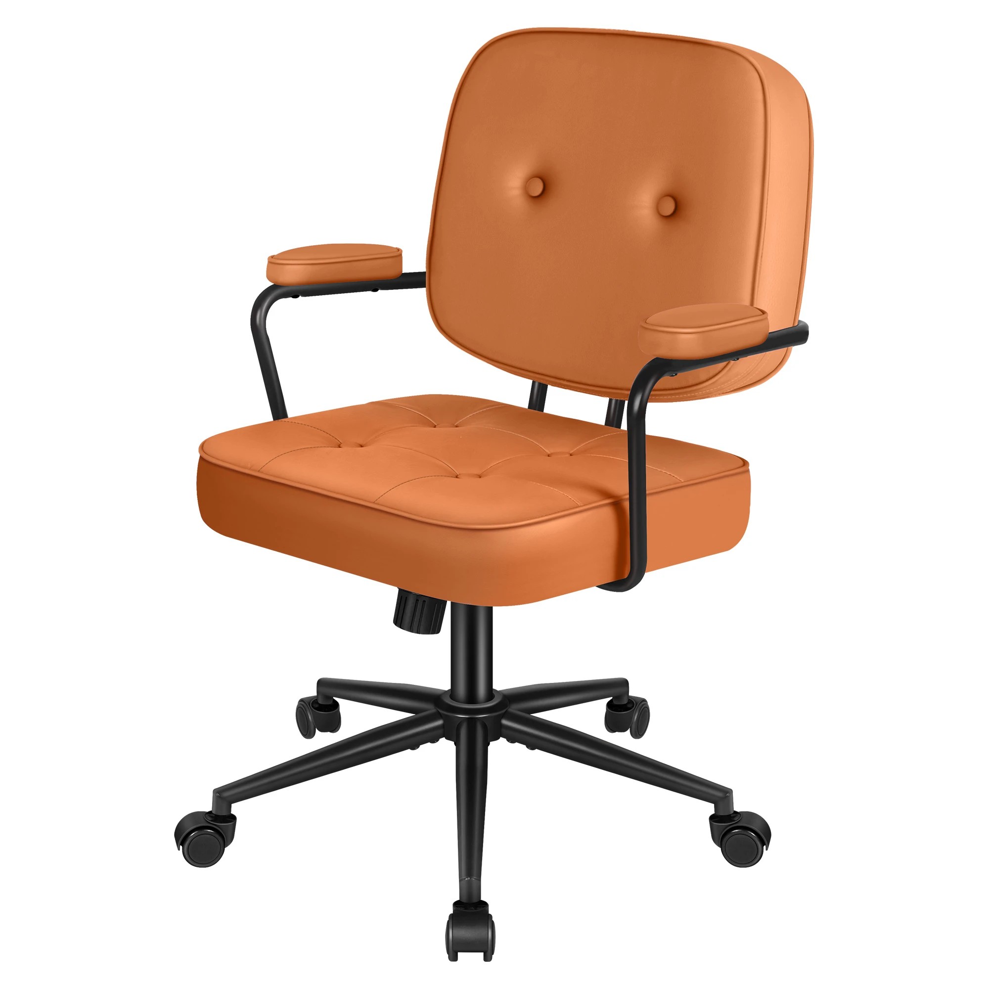 1 Alfordson Office Chair Ergonomic Executive Computer Work Seat PU Leather - Brown, 1 of 10