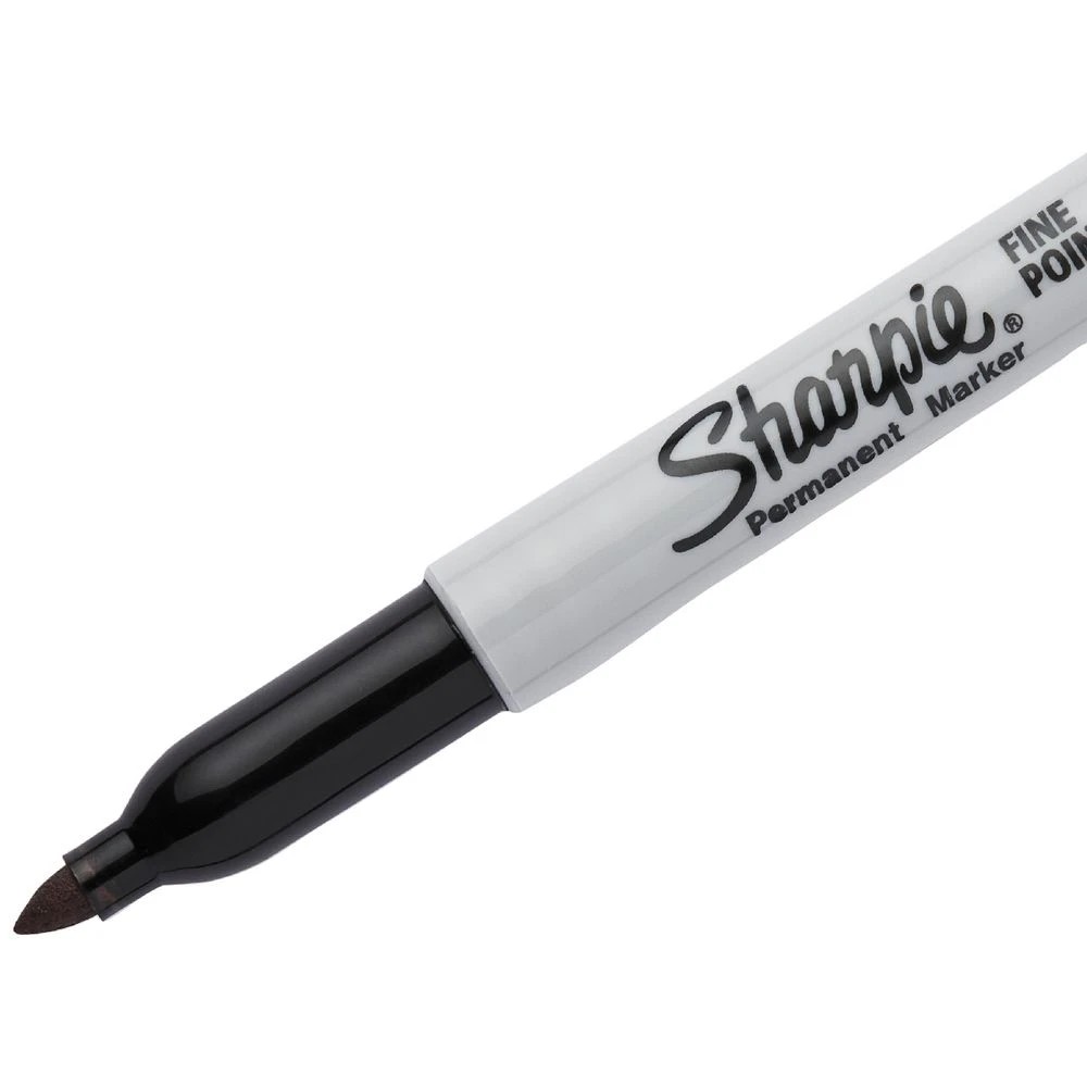 4 Sharpie Fine Permanent Markers Black 24 Pack, 4 of 5