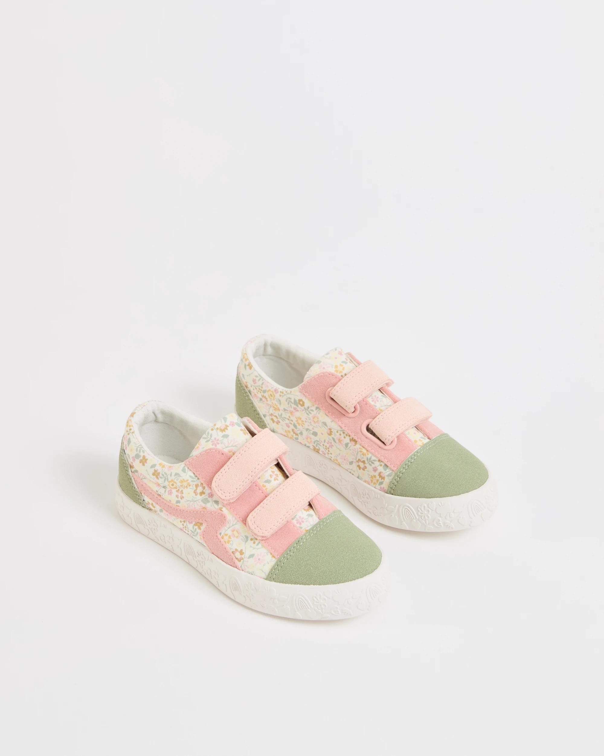 2 Target Kids Elevated Canvas Sneakers FLORAL, 2 of 3