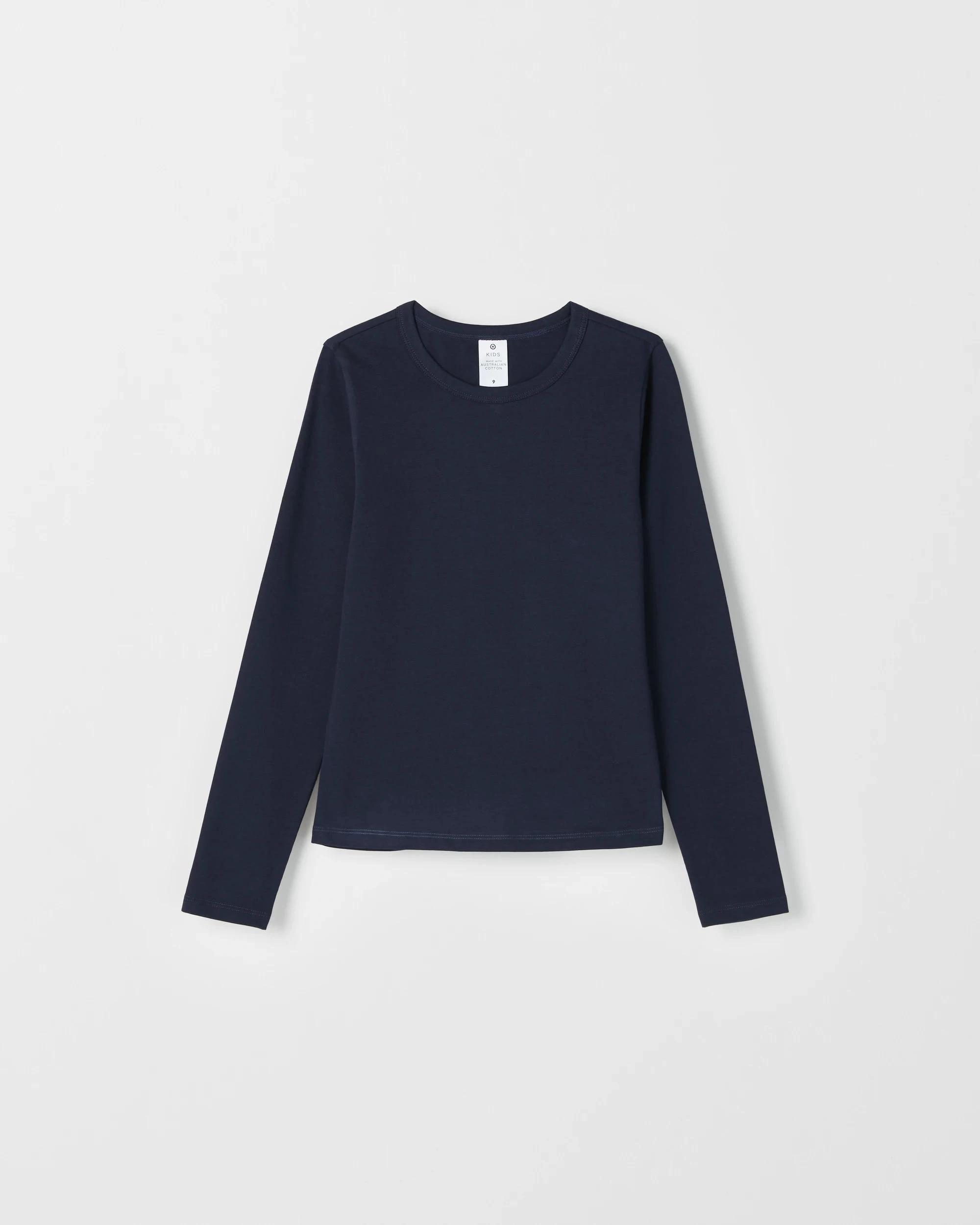 2 Target Kids Australian Cotton Long Sleeve Top NAVY, 2 of 3