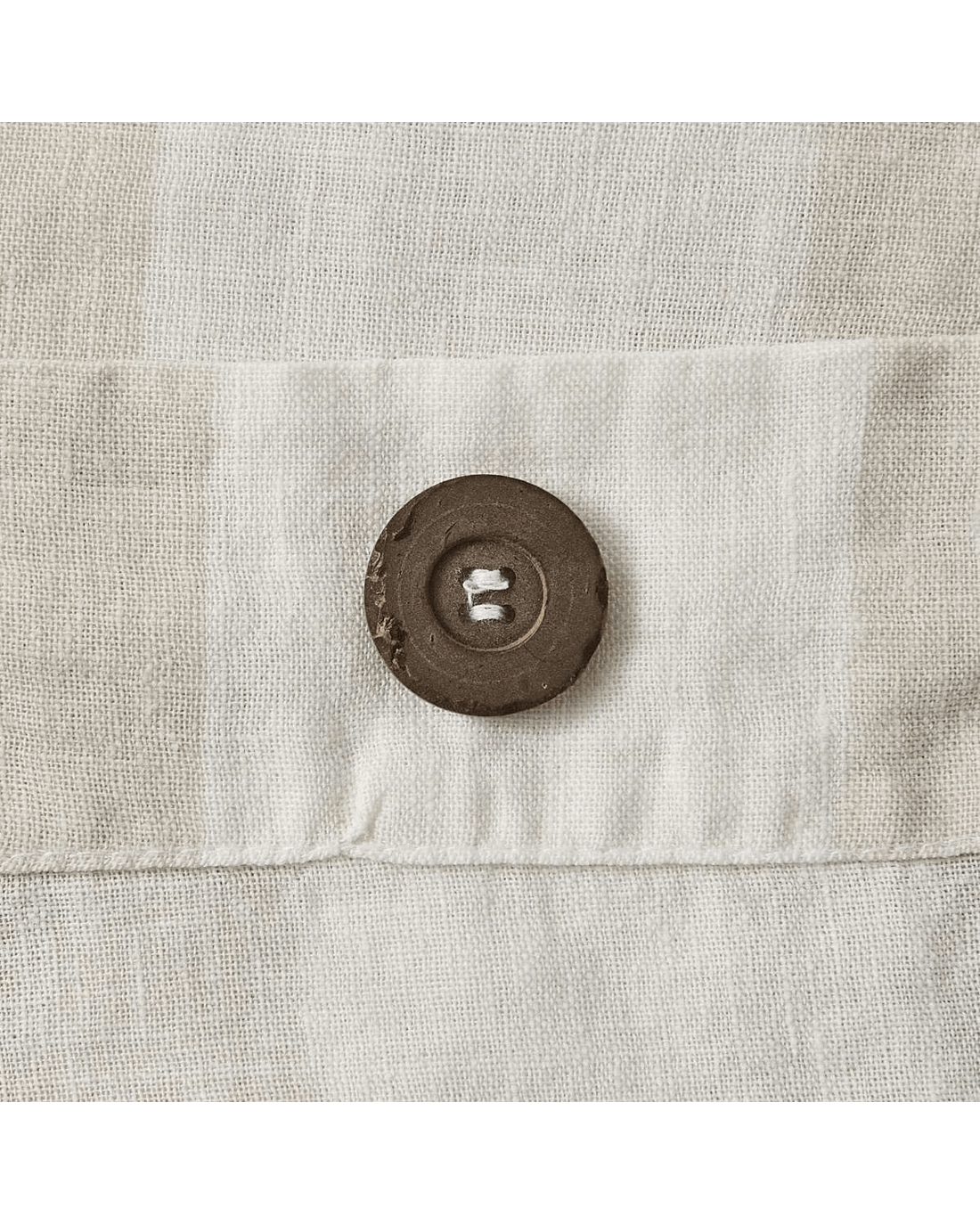 6 Stripe Linen Cotton Quilt Cover Set - Queen Bed, Natural, 6 of 7