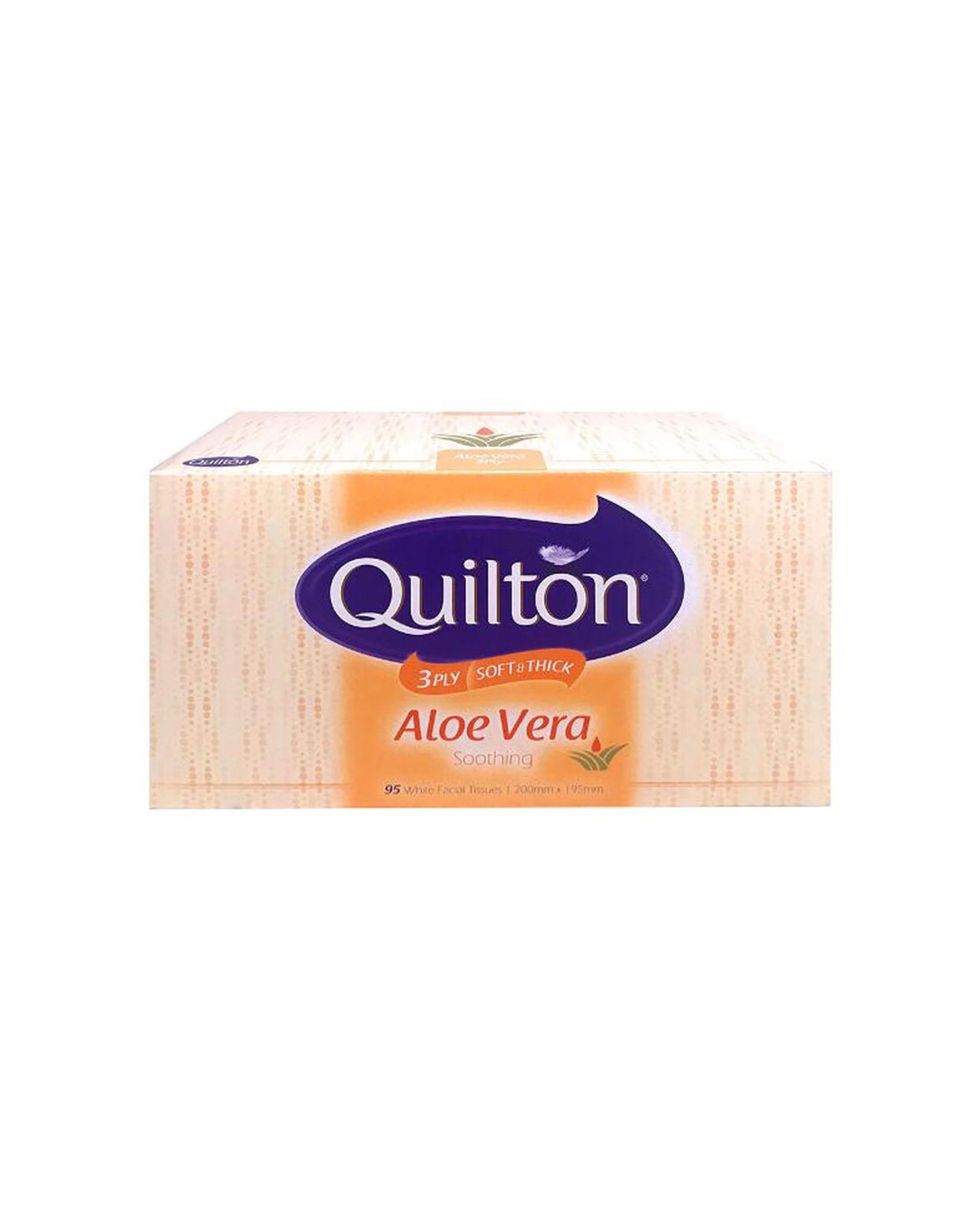 2 Quilton 24PK 3 Ply Facial Tissues 95pc Aloe Vera Soothing - White, 2 of 2